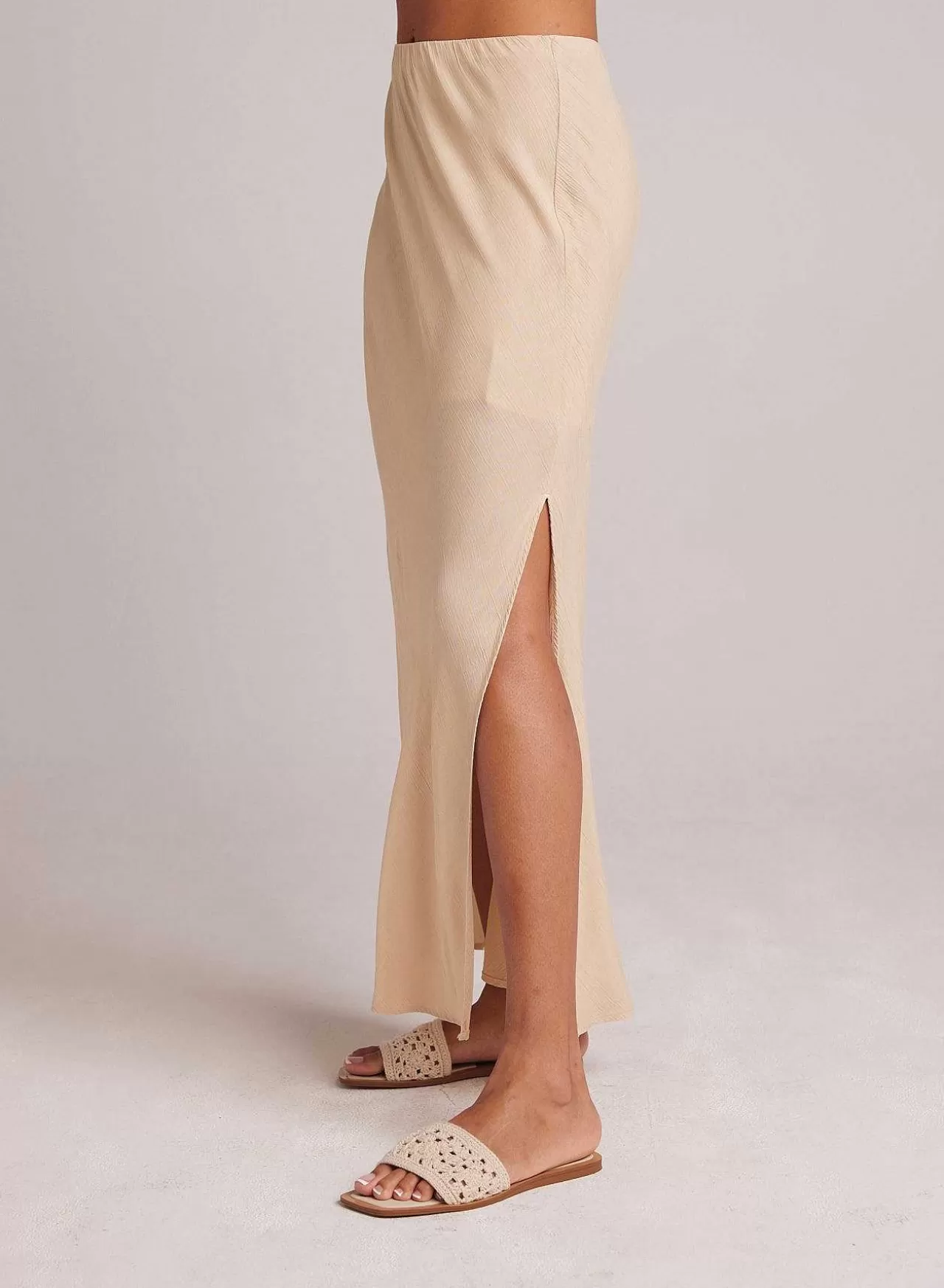 Bias Maxi-Rok Met Zijsplit - Klassiek Kaki>Bella Dahl Flash Sale