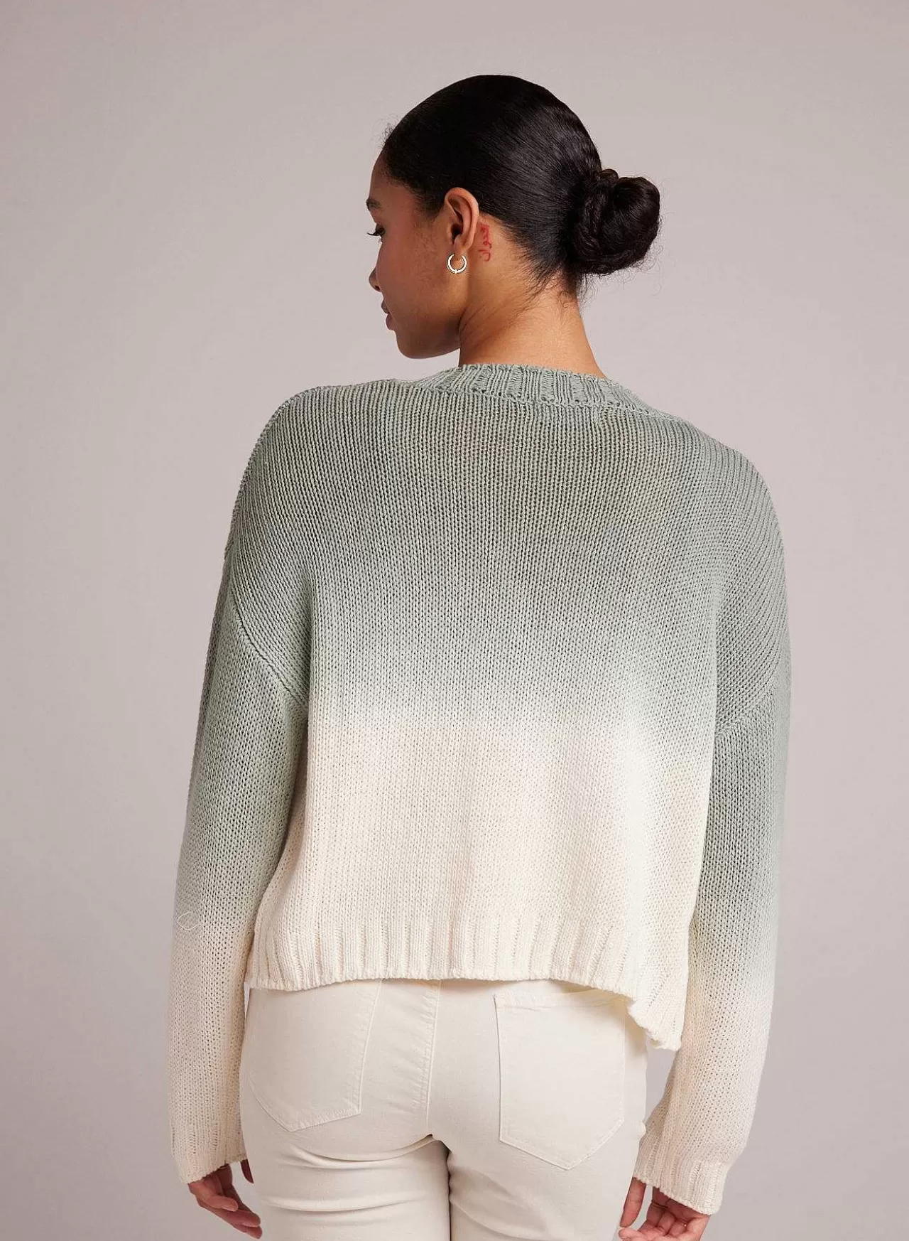 Bijgesneden Vest - Salie Ombre Kleurstof>Bella Dahl Hot