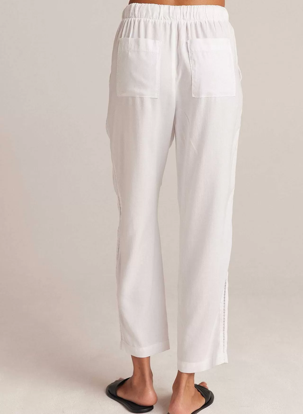 Broek Met Ladderafwerking En Zak - Wit>Bella Dahl Clearance