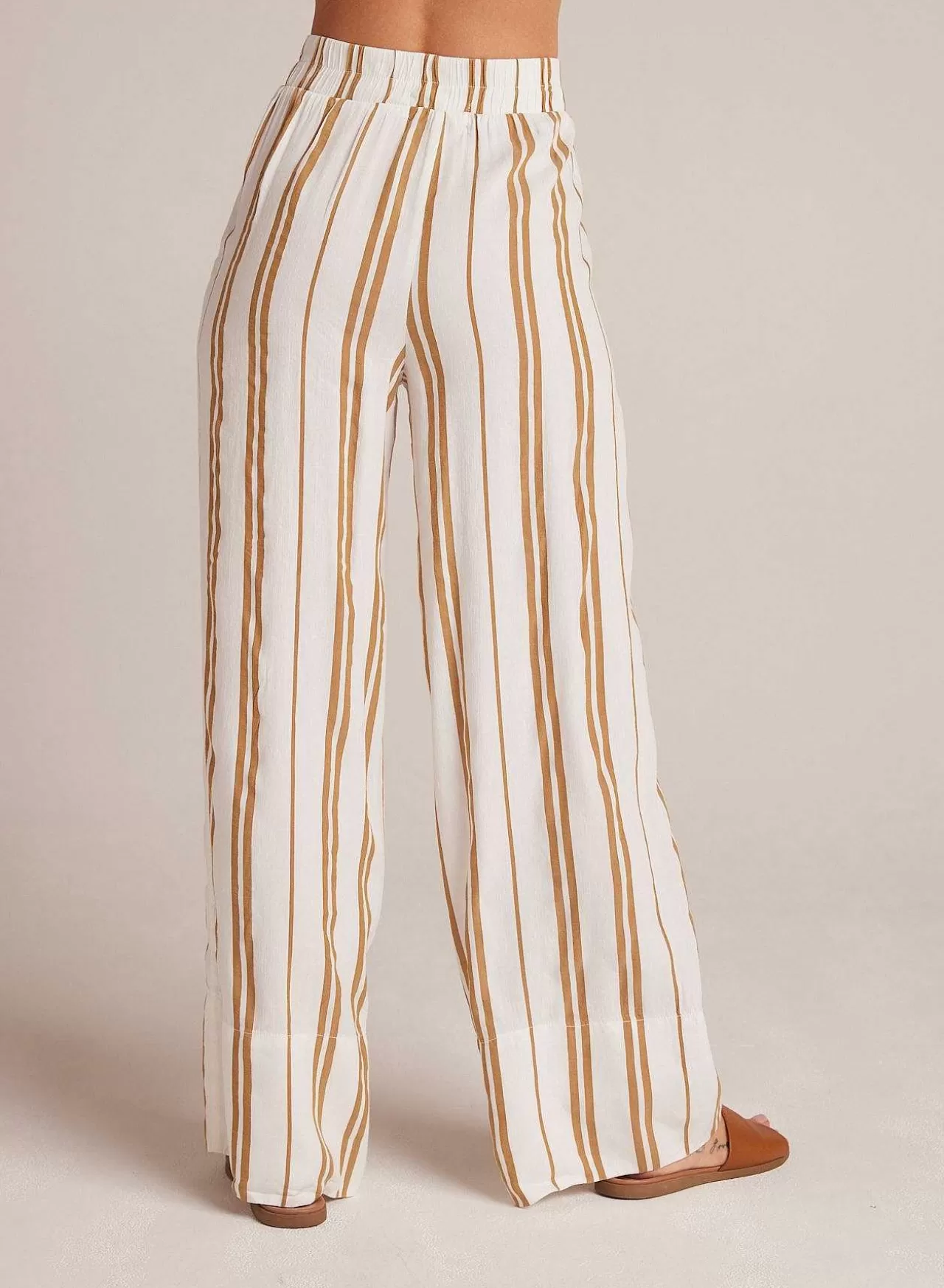 Broek Met Wijde Pijpen - Redwood-Streep>Bella Dahl Flash Sale