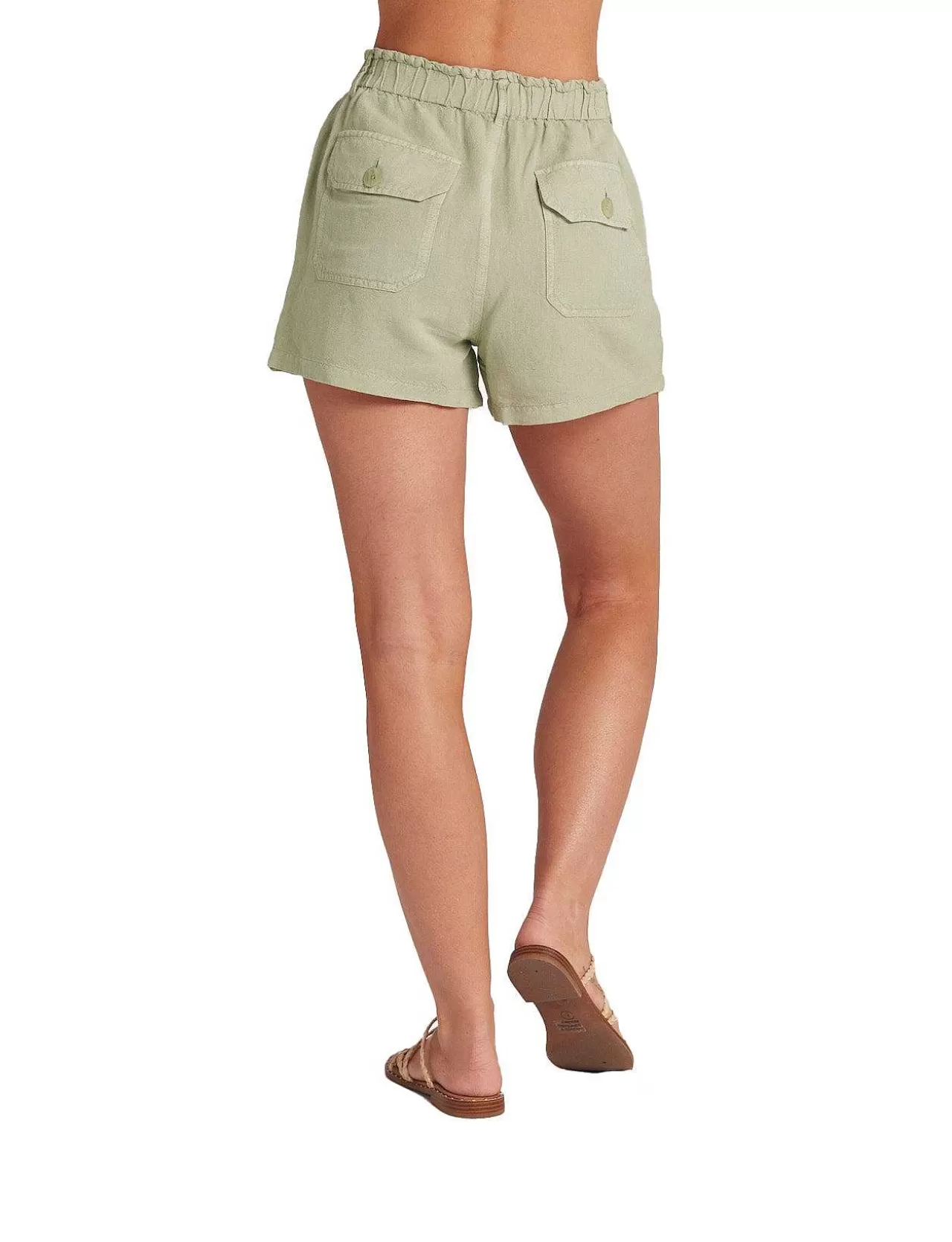 Callie Ruffle Short - Gedempt Leger>Bella Dahl Best