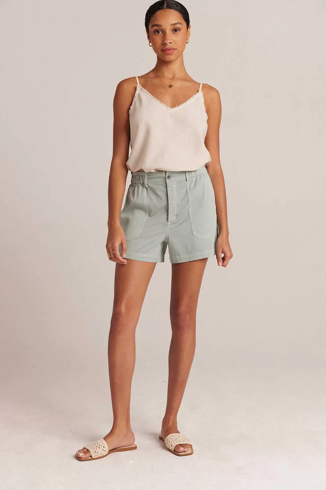 Callie Ruffle Short - Oase Groen>Bella Dahl Outlet