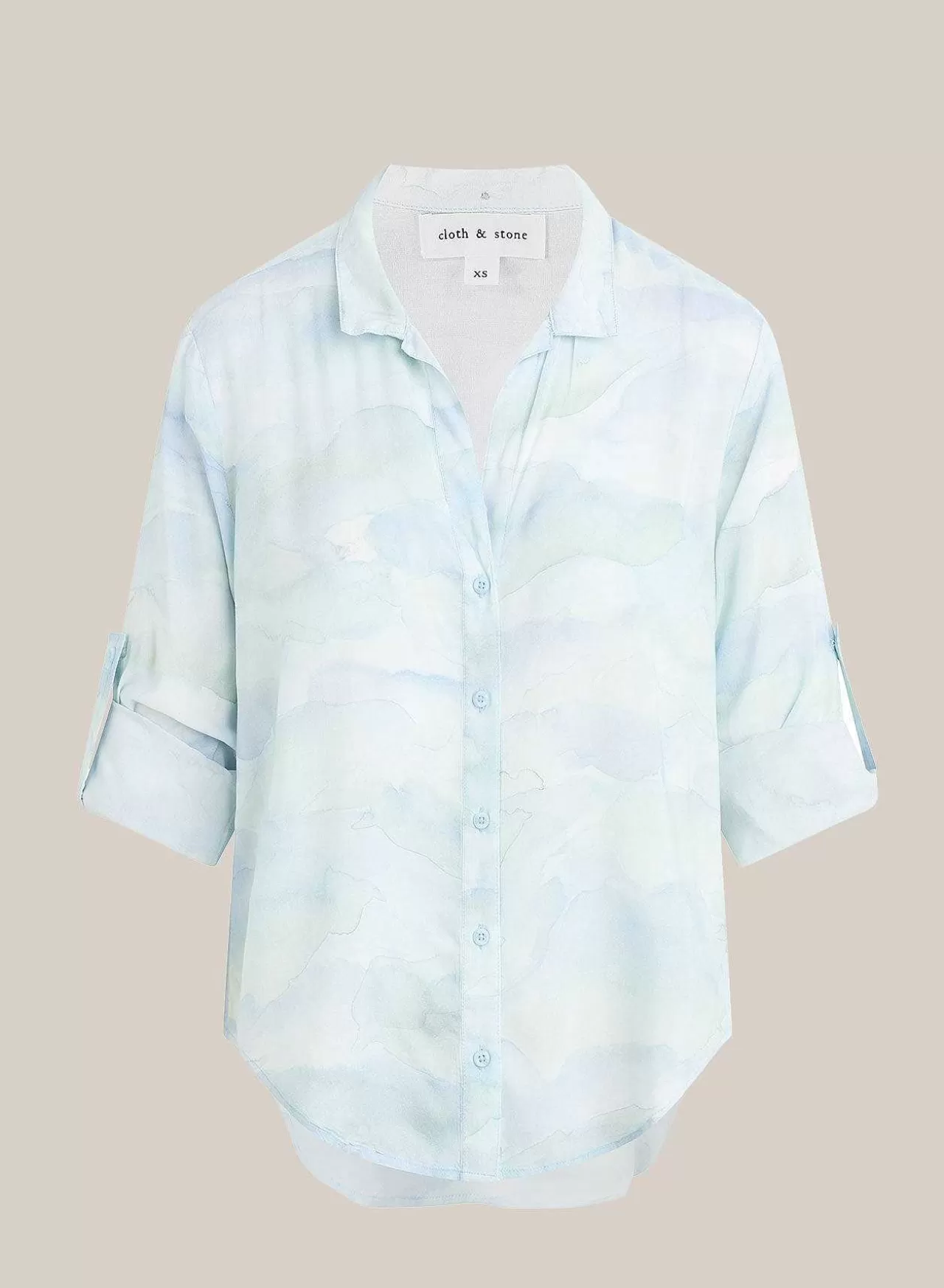 Capri Button-Down Overhemd - Golven Camoprint>Bella Dahl Best Sale