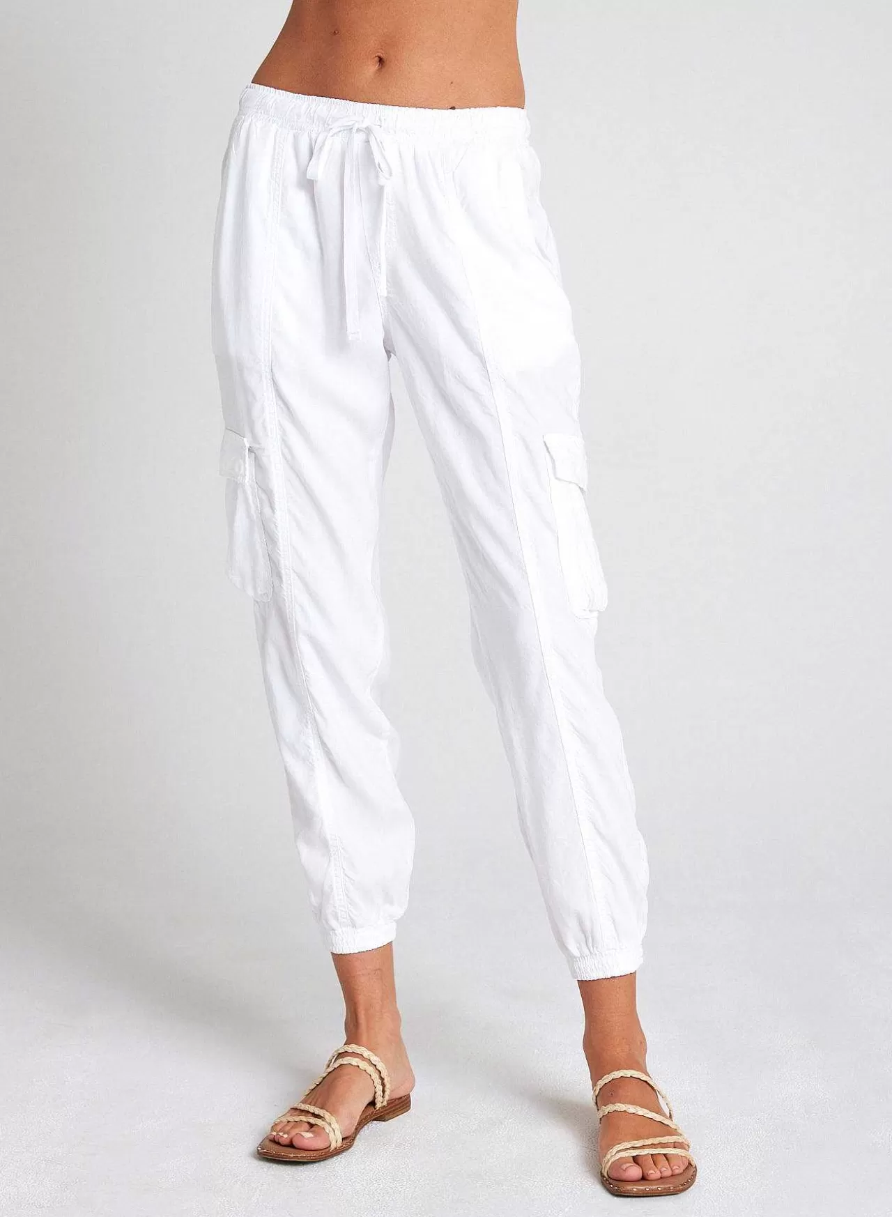 Cargo-Trainingsbroek - Wit>Bella Dahl Fashion