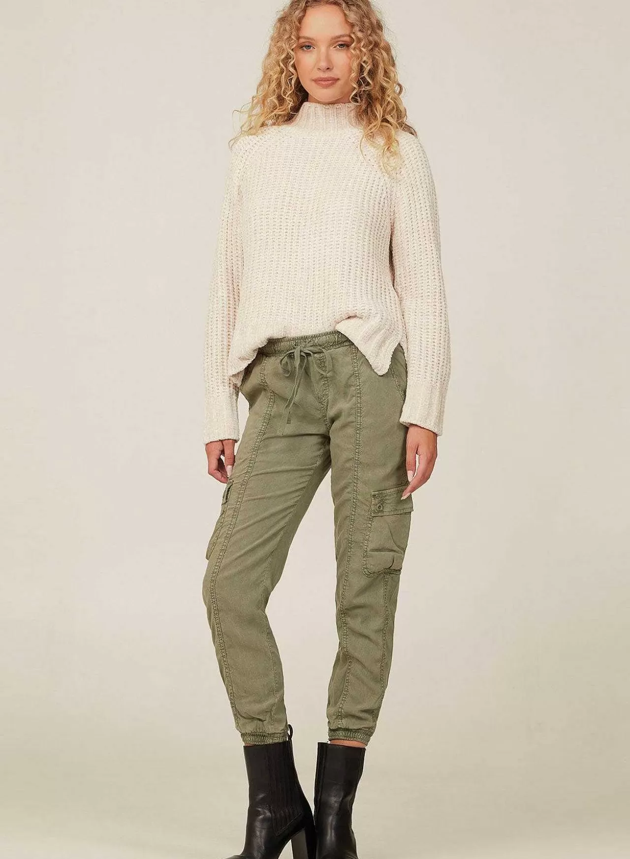 Cargo-Trainingsbroek - Zacht Leger>Bella Dahl Fashion