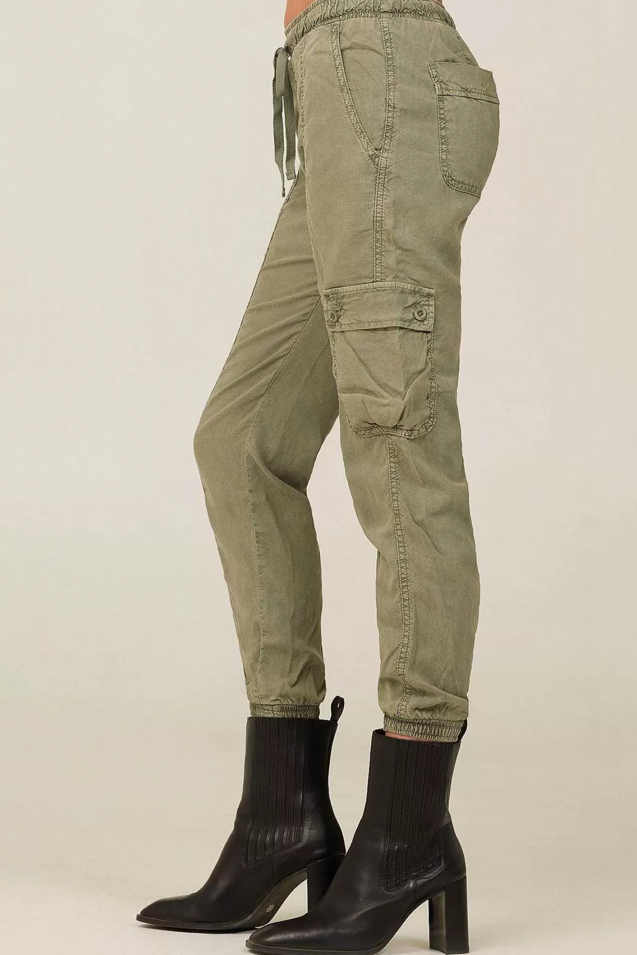 Cargo-Trainingsbroek - Zacht Leger>Bella Dahl Fashion