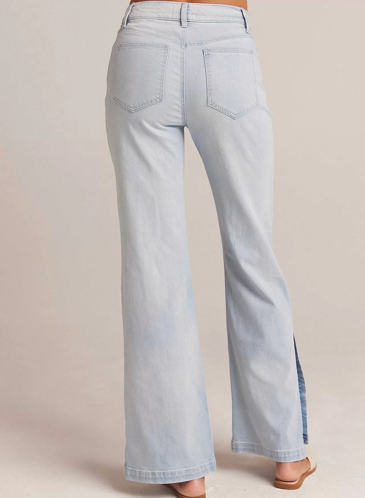 Cleo Jeans Met Zijsplit - Ocean Mist Wash>Bella Dahl Best Sale