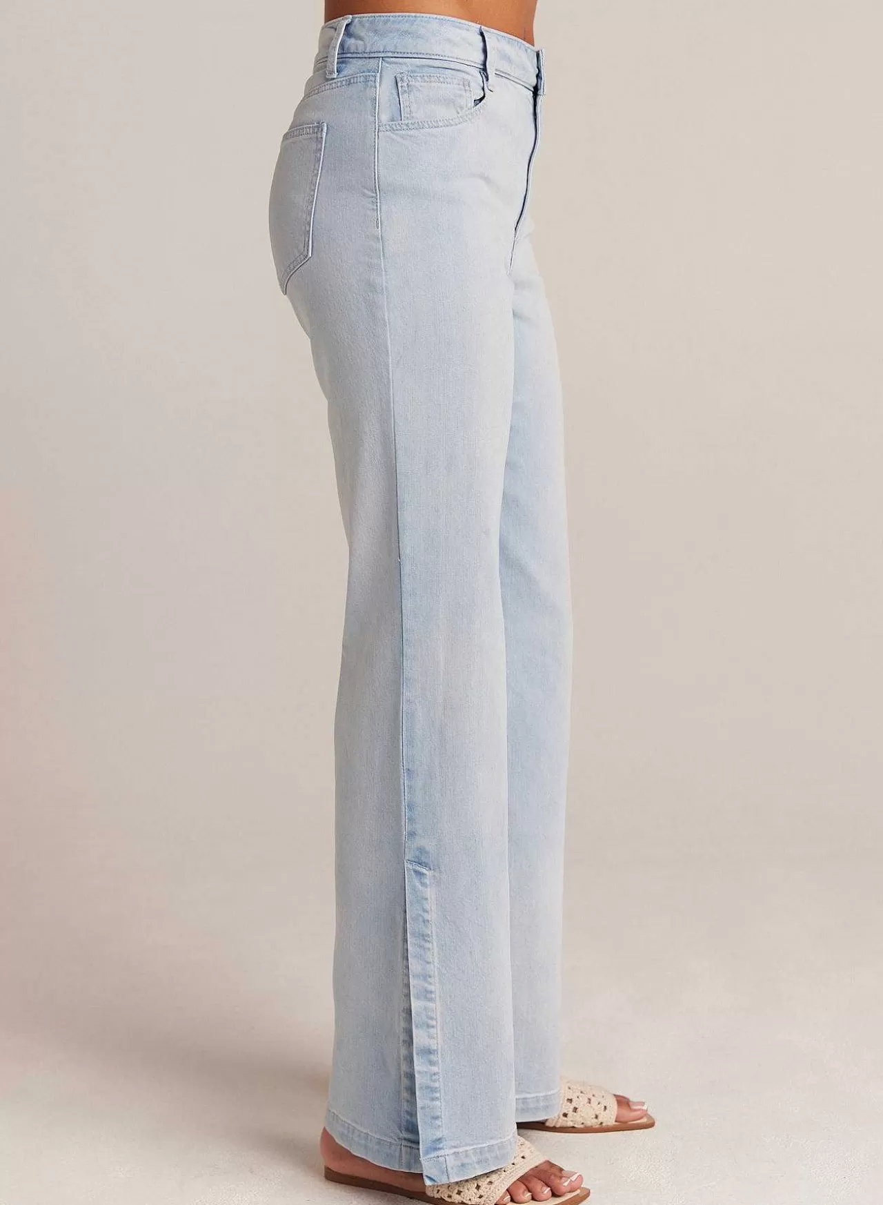 Cleo Jeans Met Zijsplit - Ocean Mist Wash>Bella Dahl Best Sale