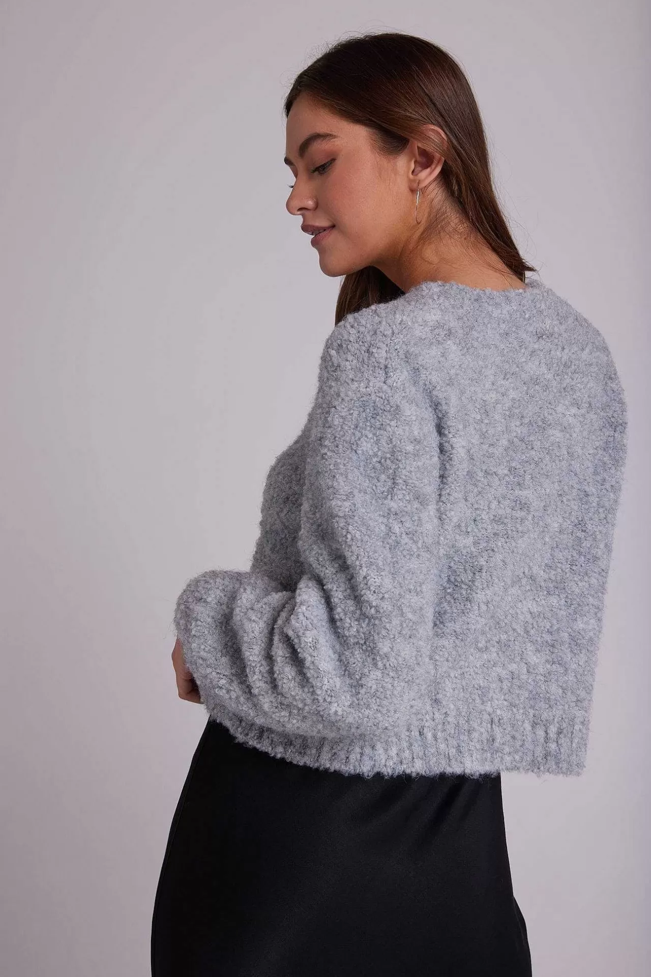 Crew Trui Met Lange Mouwen - Heather Stone>Bella Dahl Outlet