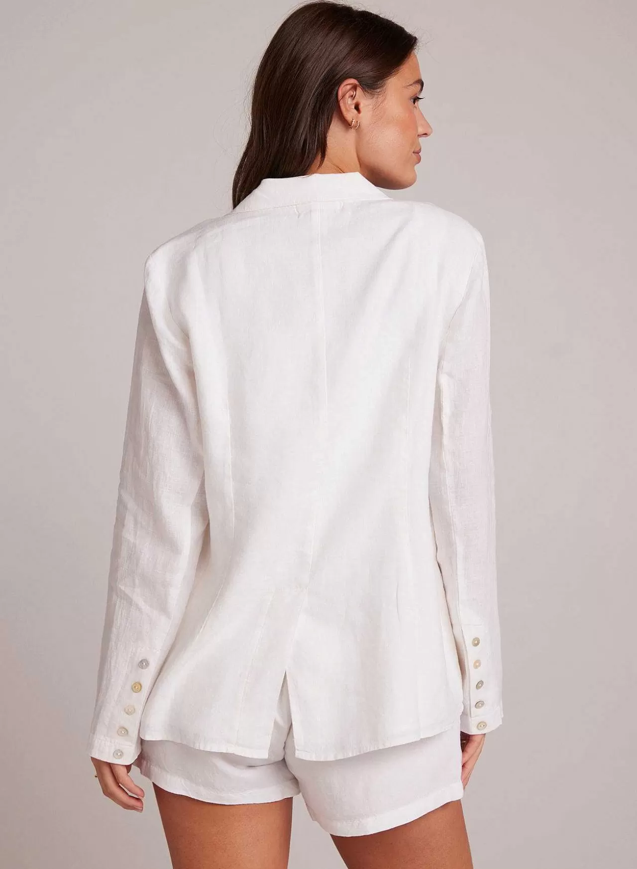 Easy Linnen Lange Blazer - Wit>Bella Dahl Store