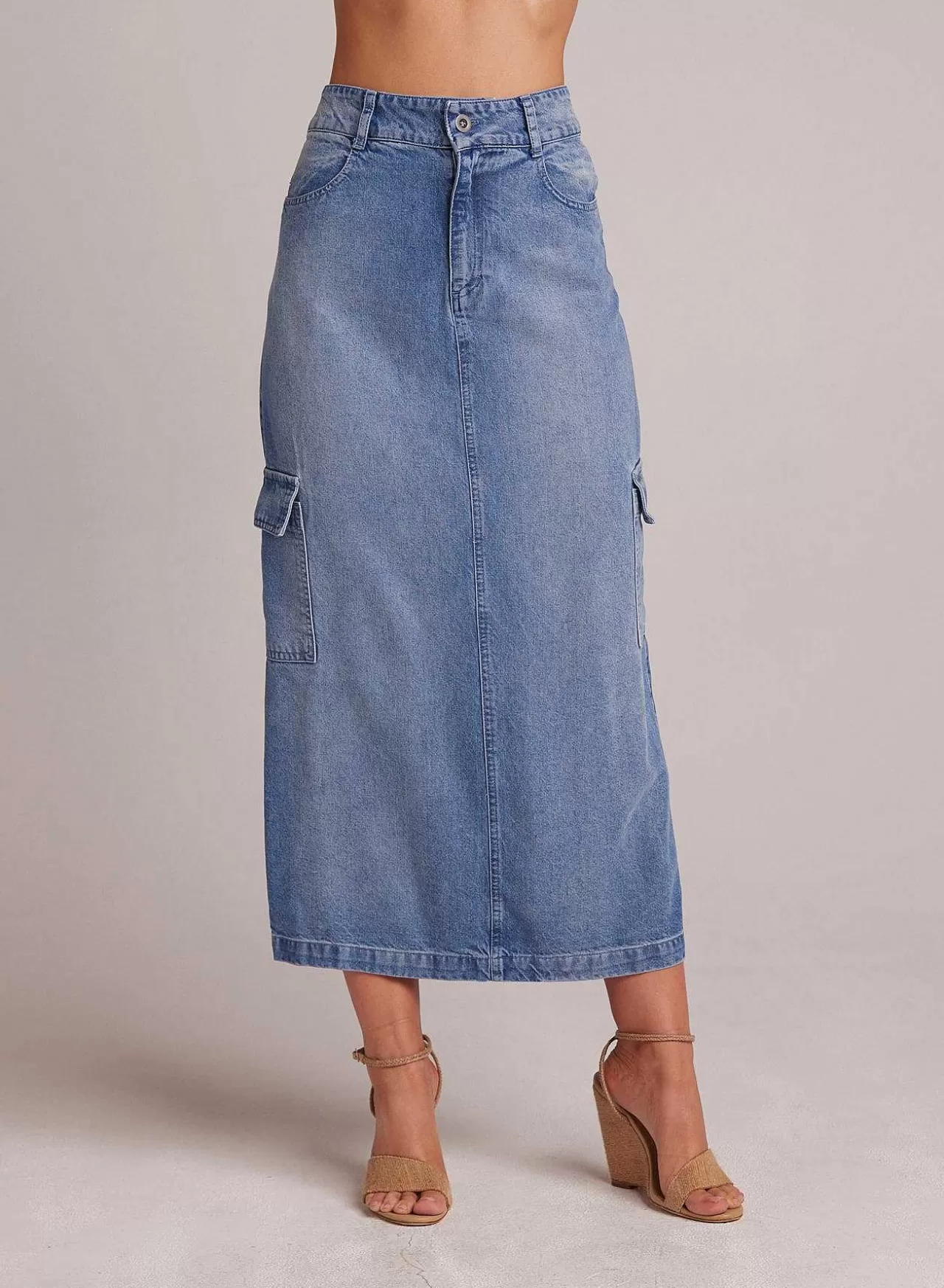 Edie Cargo Lange Rok - Pacific Salt Wash>Bella Dahl Flash Sale