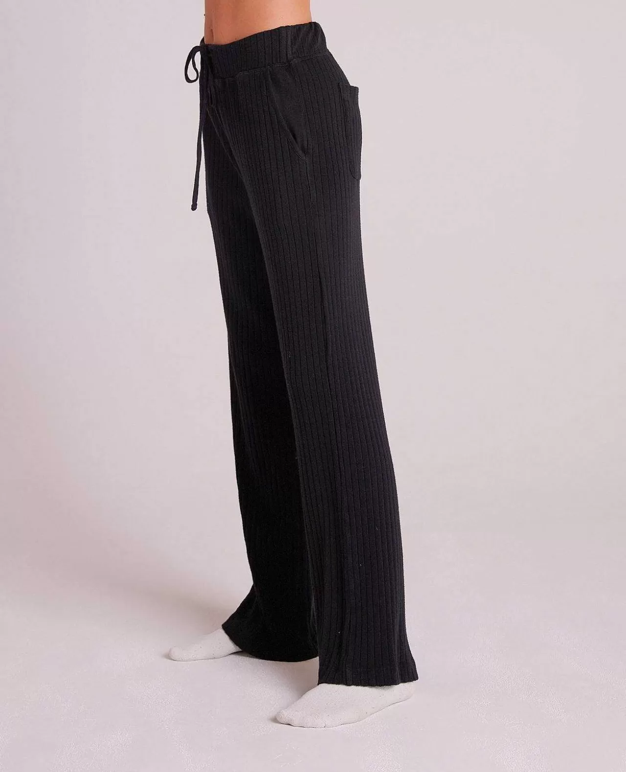 Gemakkelijke Broek Met Wijde Pijpen - Zwart>Bella Dahl Fashion
