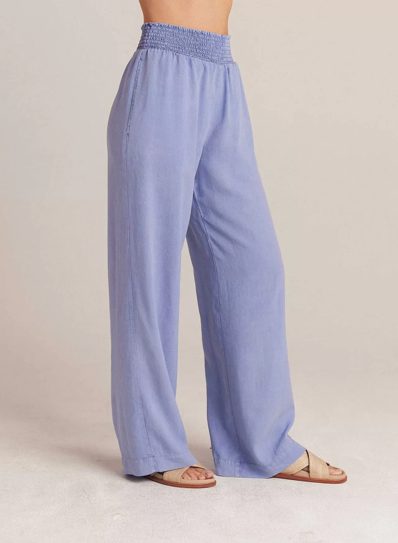 Gesmokte Taille Met Wijde Pijpen - Peri Blue>Bella Dahl Flash Sale