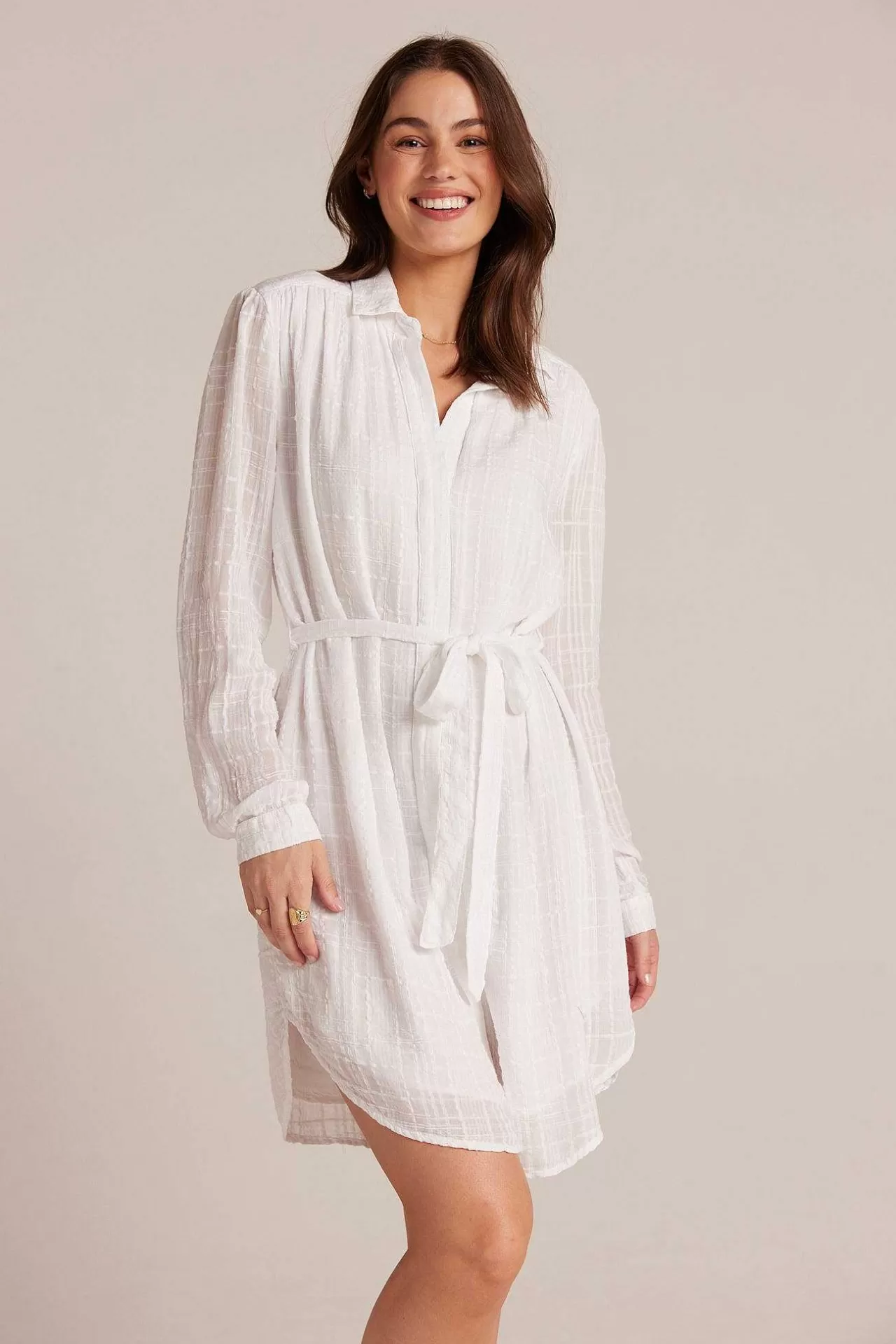 Jurk Met Riem En Verborgen Sluiting - Wit>Bella Dahl Hot