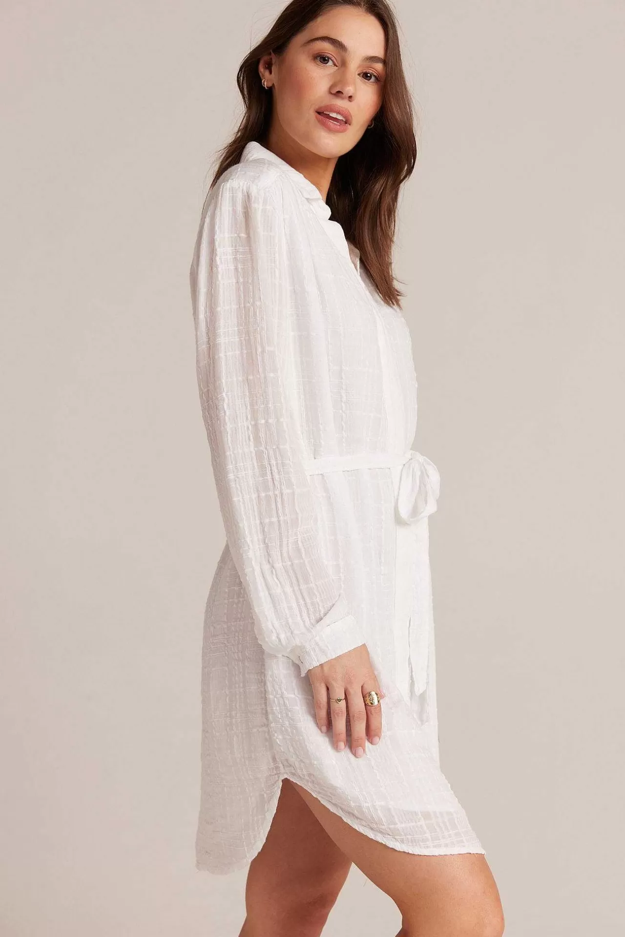 Jurk Met Riem En Verborgen Sluiting - Wit>Bella Dahl Hot
