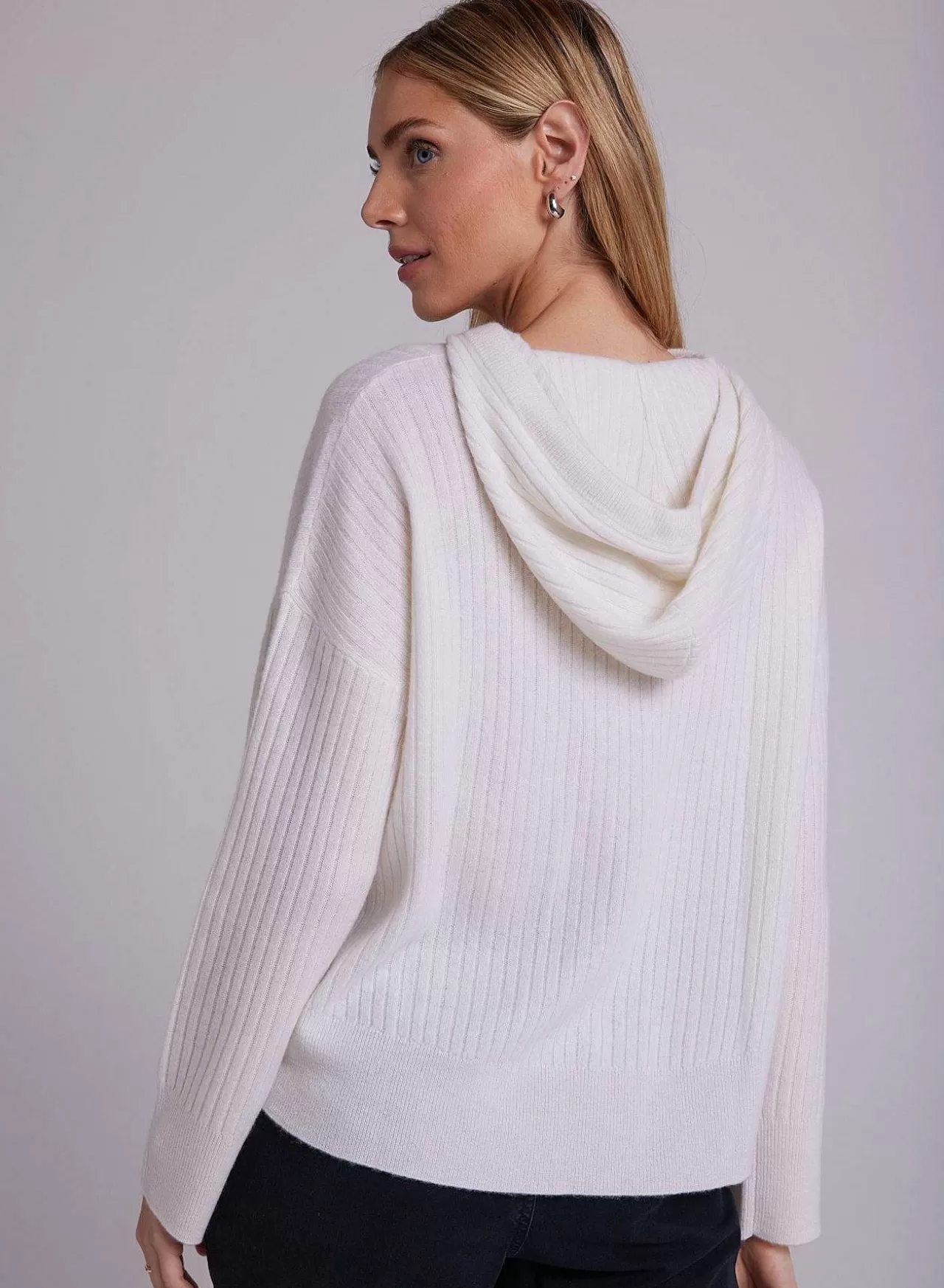 Kasjmier Trui-Hoodie - Winterwit>Bella Dahl Discount