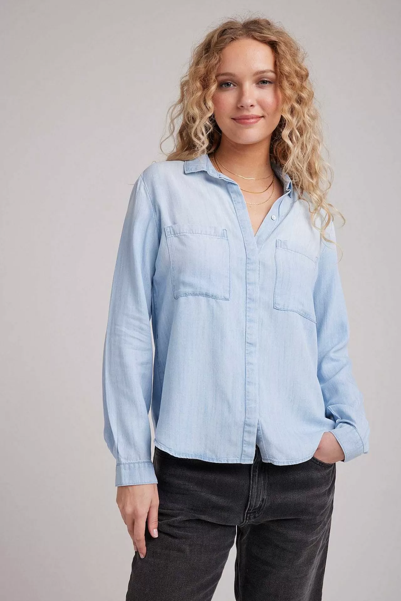 Klassieke Button-Down Met Twee Zakken - Sunbleach Wash>Bella Dahl Flash Sale