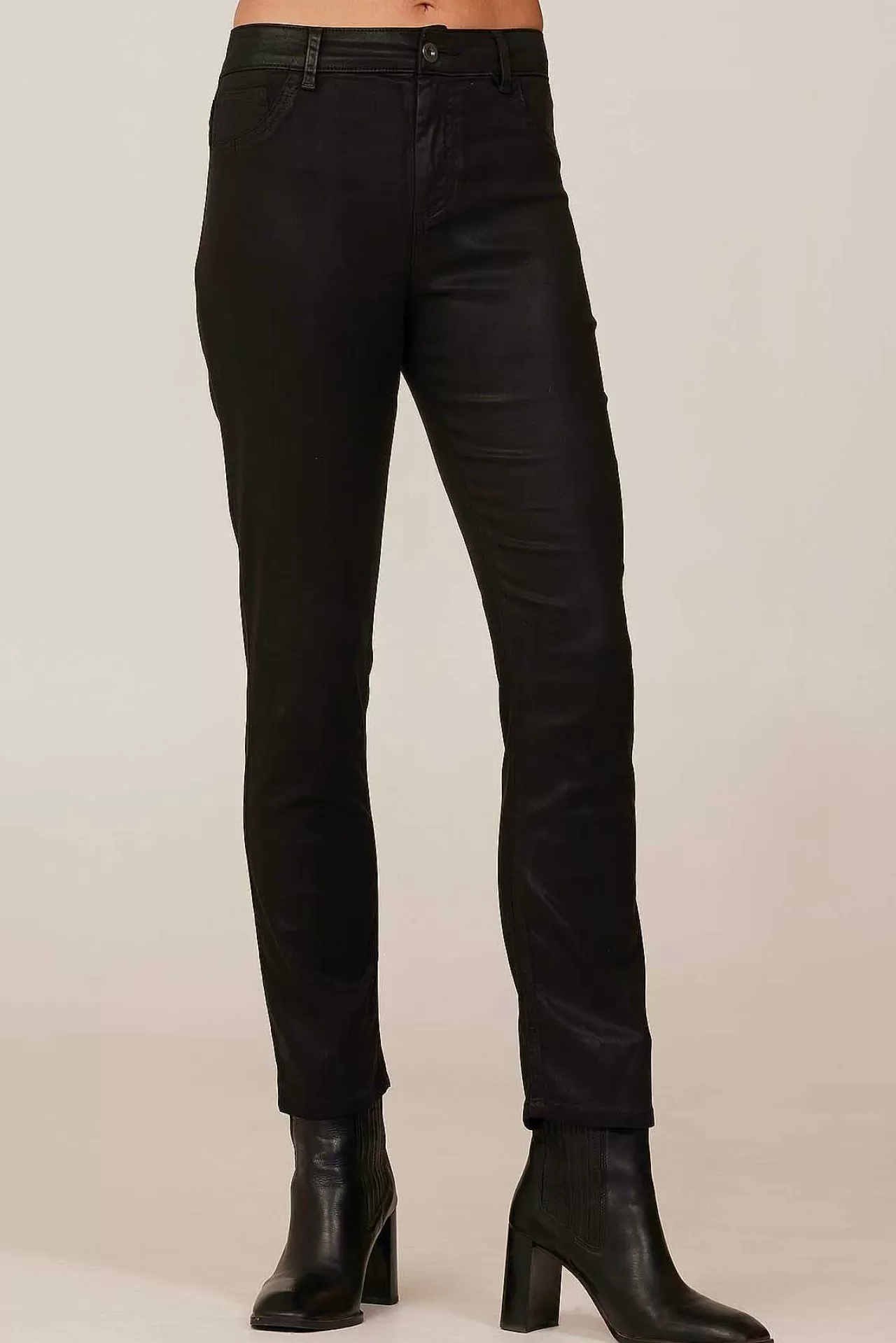Lennon Luxe Broek Met Rechte Pijpen - Zwart>Bella Dahl Cheap