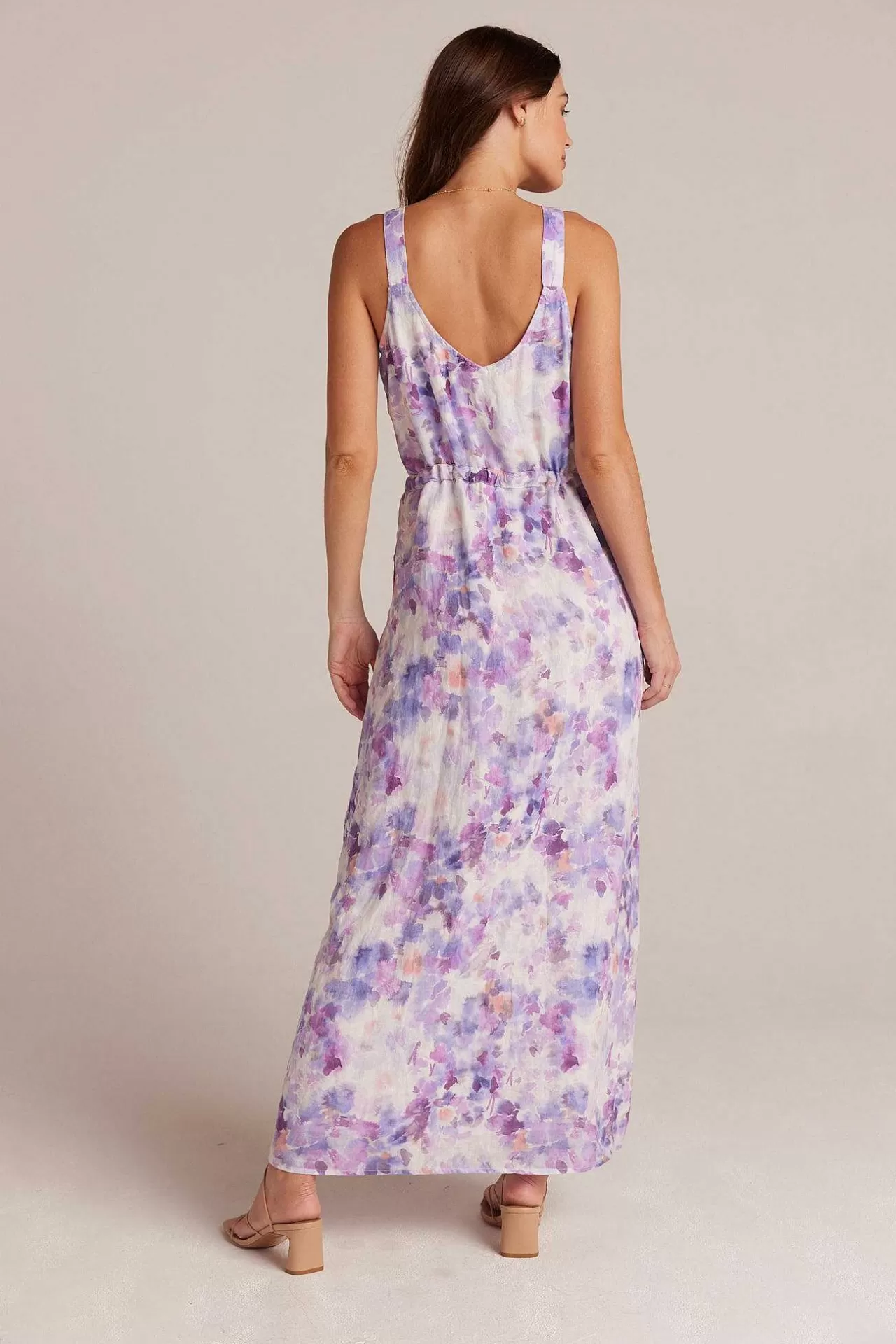 Linnen Jurk Met Knopen Aan De Voorkant - Iris Bloemenprint>Bella Dahl Online