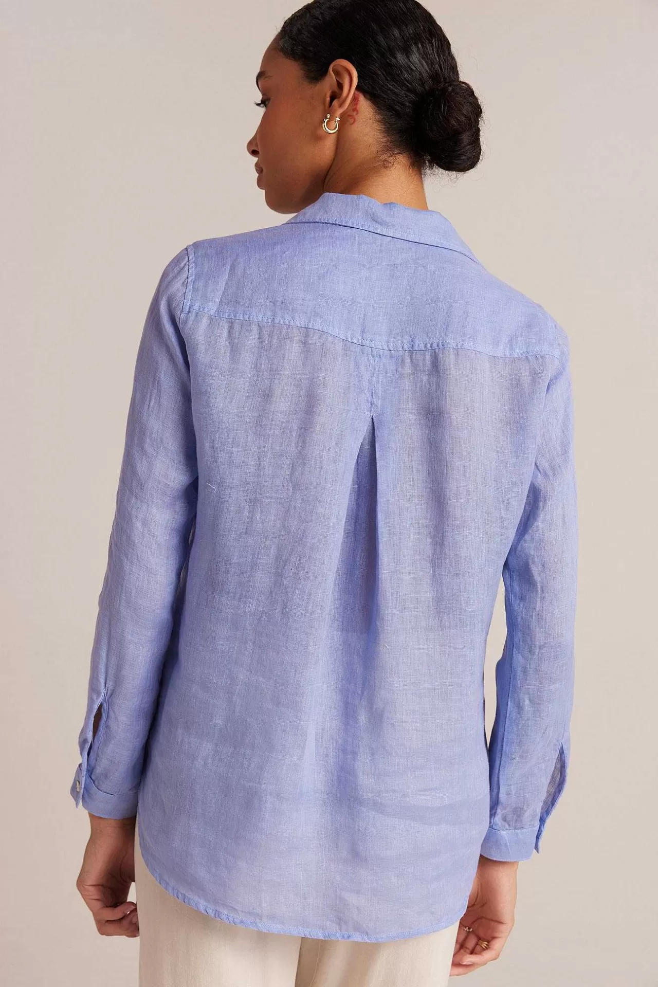 Linnen Zak Met Knoopsluiting - Peri Blue>Bella Dahl Store