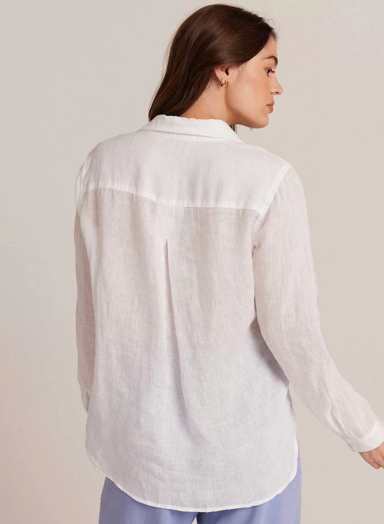 Linnen Zak Met Knoopsluiting - Wit>Bella Dahl Fashion