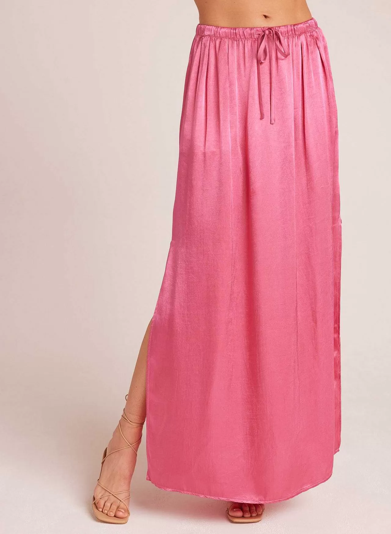 Maxirok Met Plooi Aan De Voorkant - Tidal Pink>Bella Dahl Sale