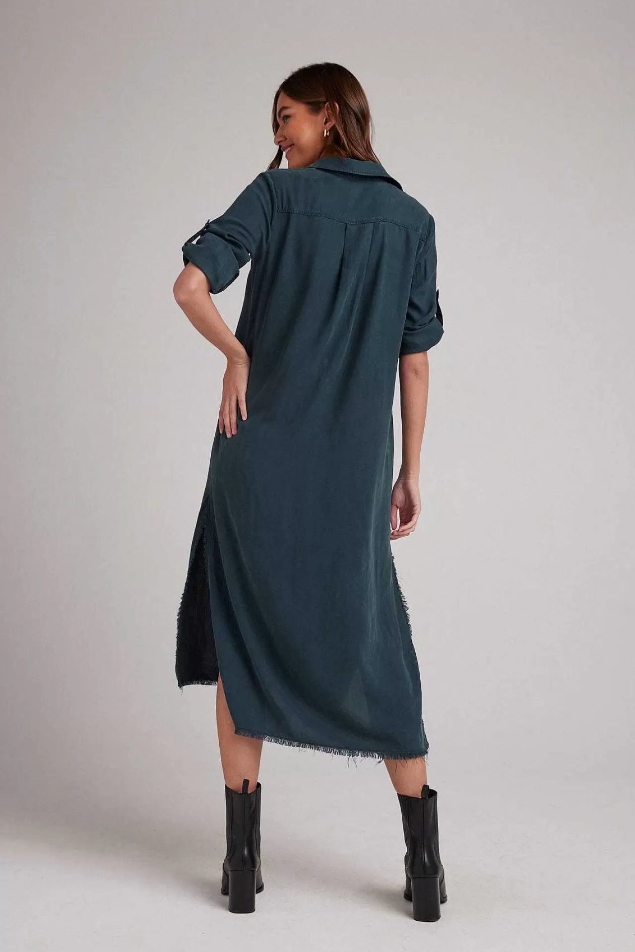 Maxi-Shirtjurk - Jade Night>Bella Dahl Fashion