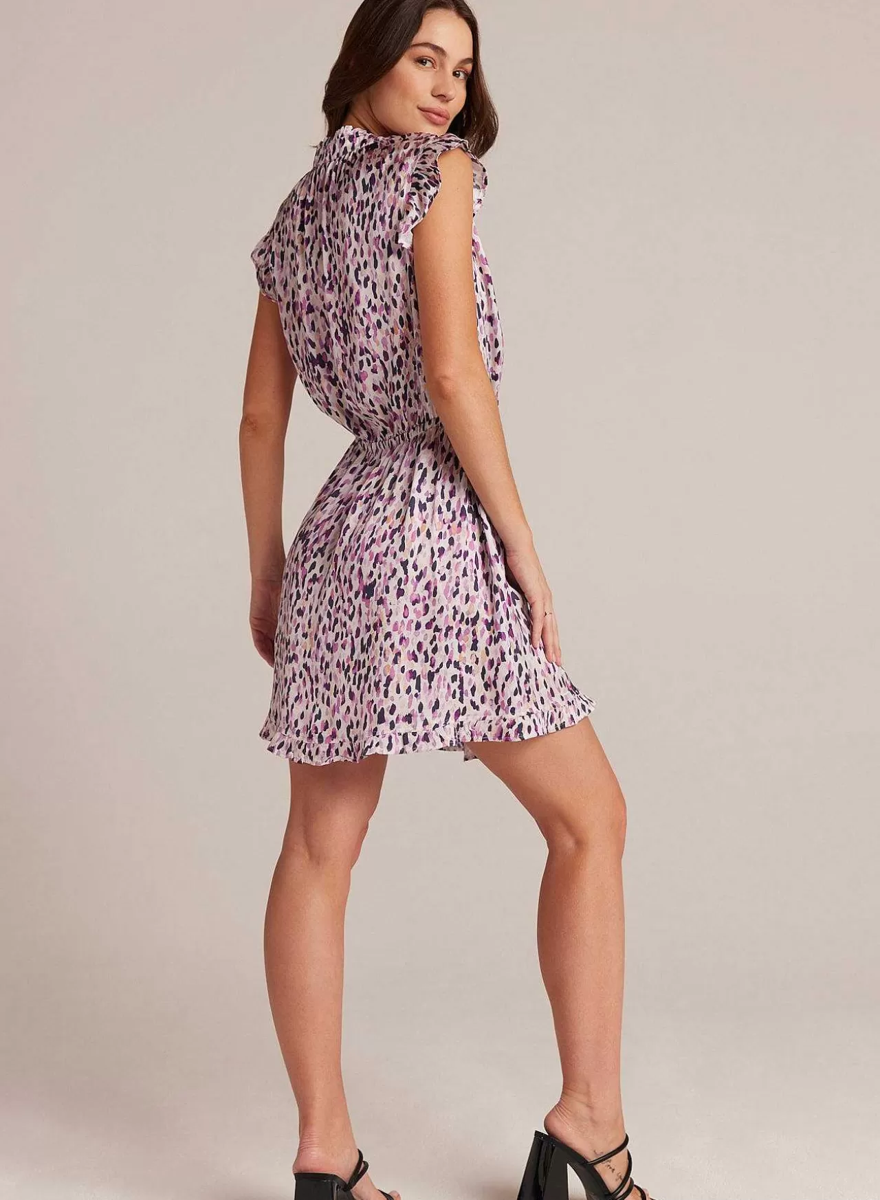 Mini-Jurk Met Ruches Aan De Mouwen En Confettiprint>Bella Dahl Best Sale