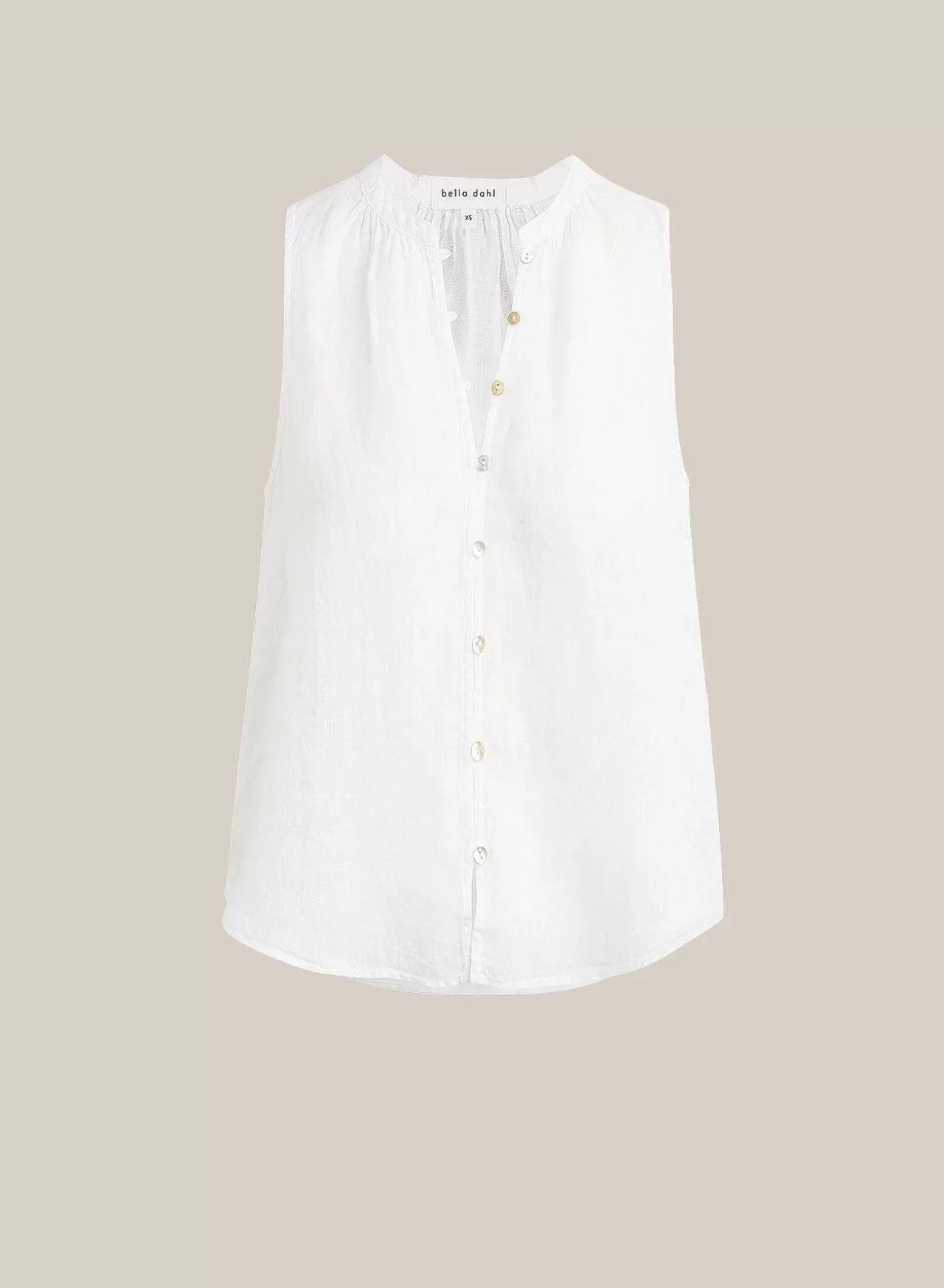 Mouwloze Blouse Met Gesmokte Schouder - Wit>Bella Dahl Cheap