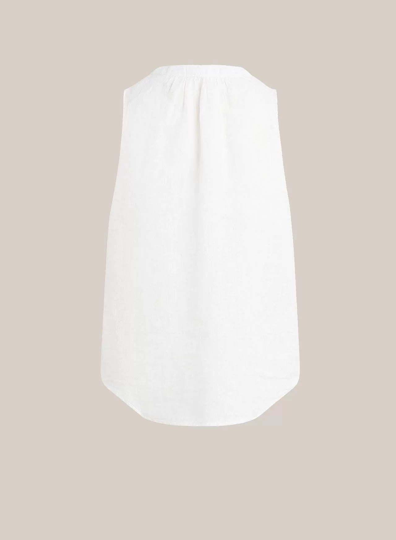 Mouwloze Blouse Met Gesmokte Schouder - Wit>Bella Dahl Cheap