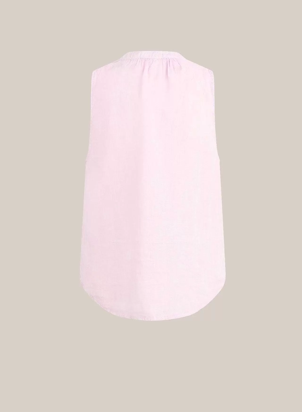 Mouwloze Gesmokte Schouderblouse - Lichte Orchidee>Bella Dahl Hot
