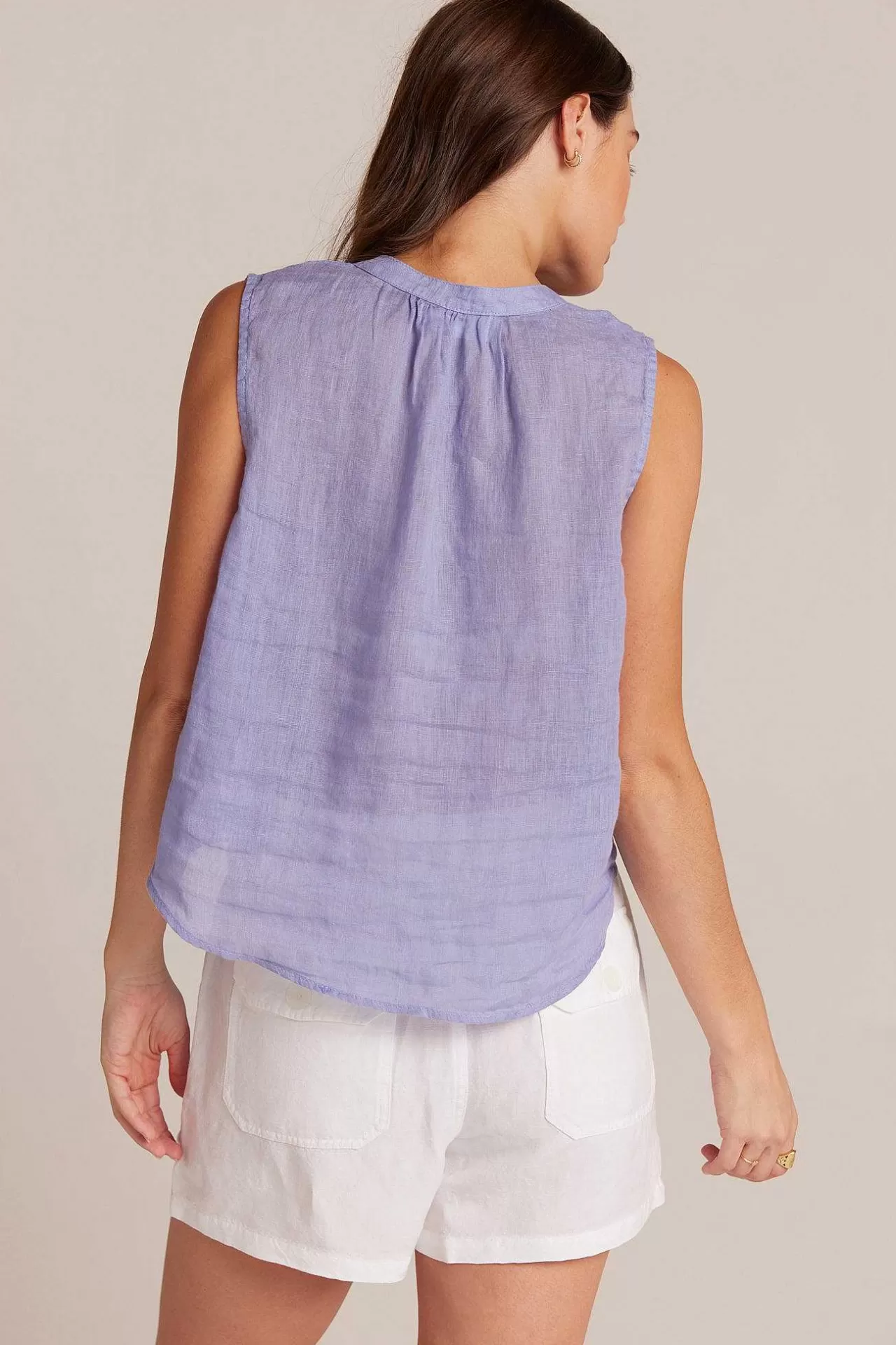 Mouwloze Gesmokte Schouderblouse - Paarse Iris>Bella Dahl Cheap