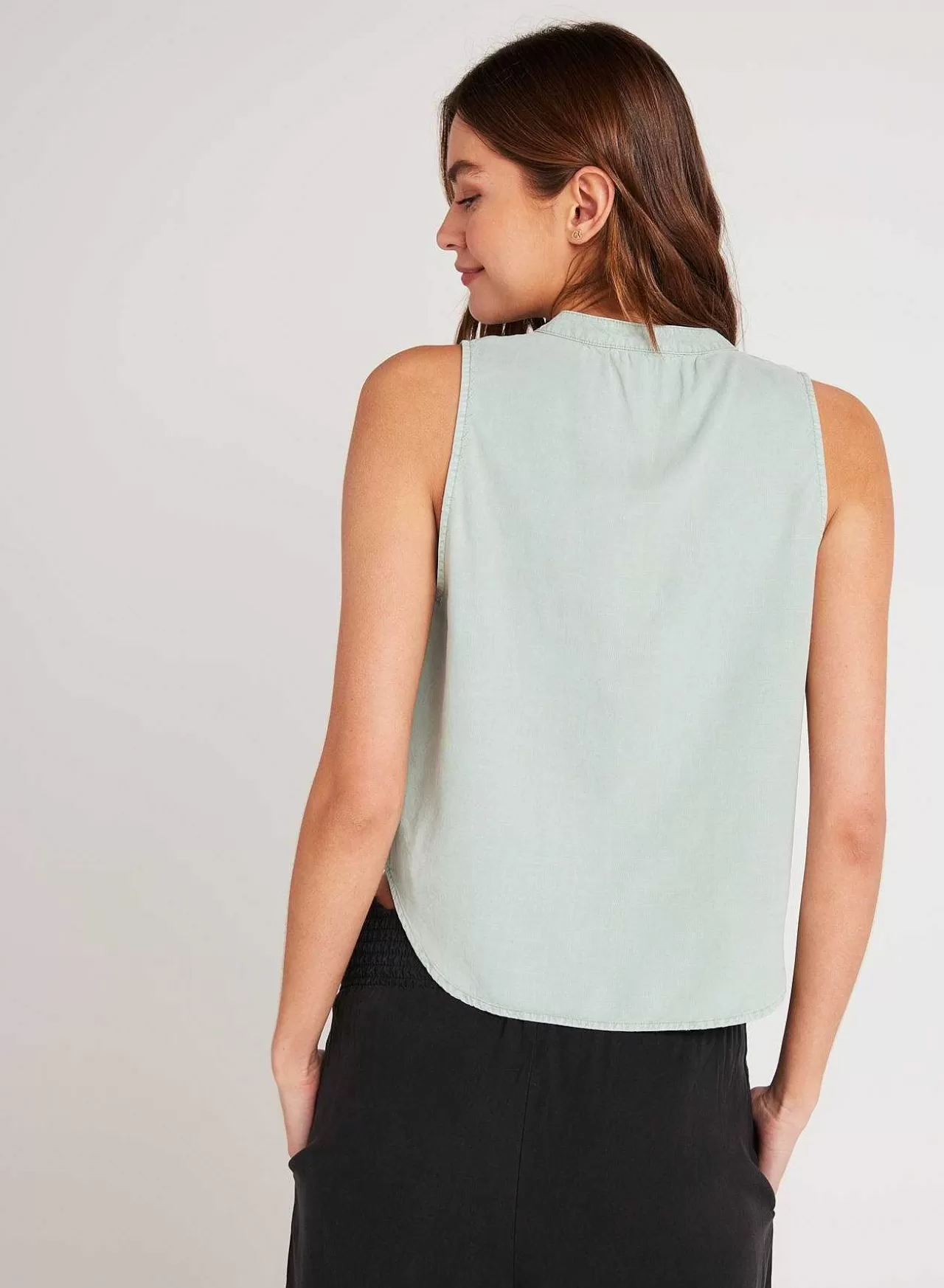 Mouwloze Trui - Oase Groen>Bella Dahl New