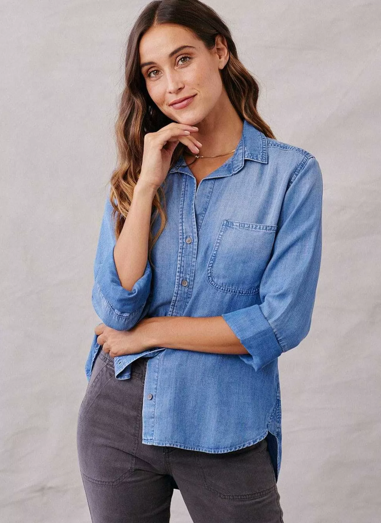 Overhemd Met Knoopsluiting - Medium Ombre-Wassing>Bella Dahl Clearance
