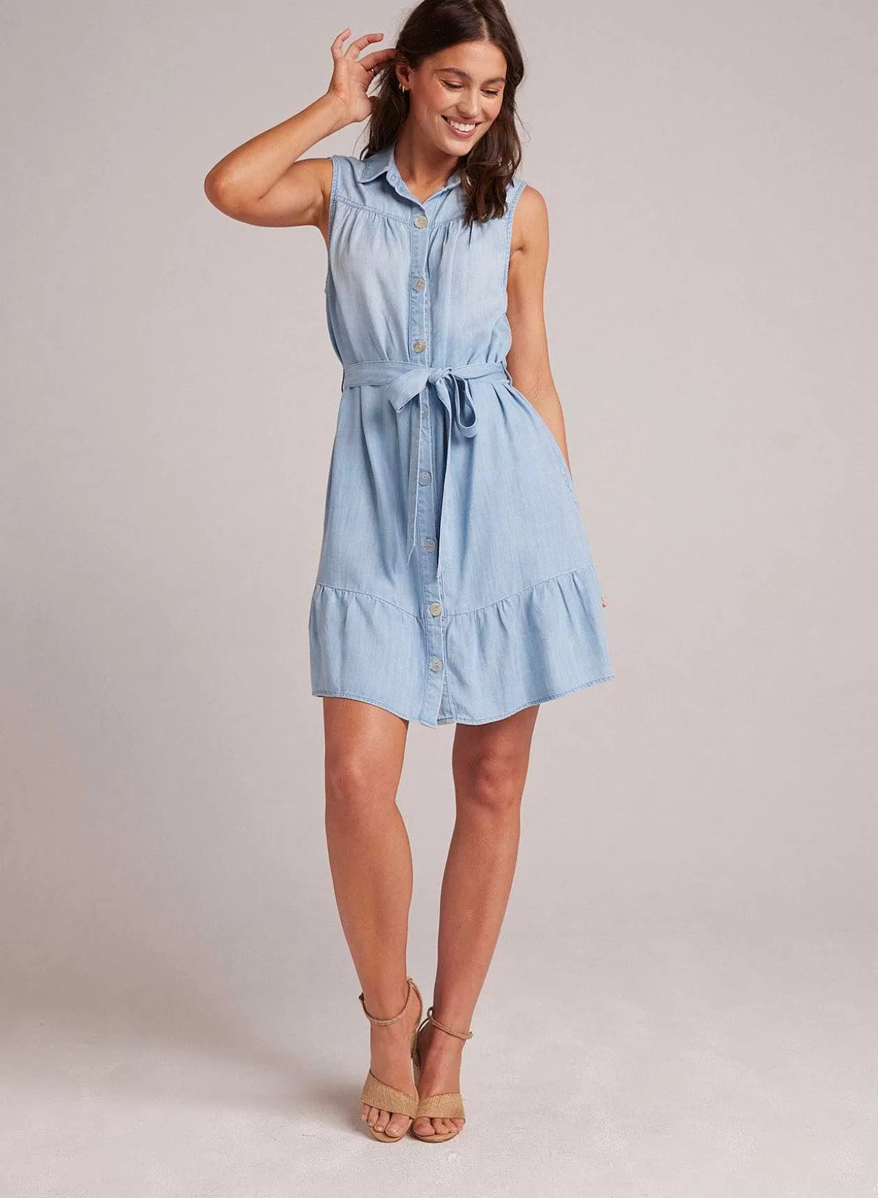 Overhemdjurk Met Plooien En Ruches - Caribbean Wash>Bella Dahl Outlet