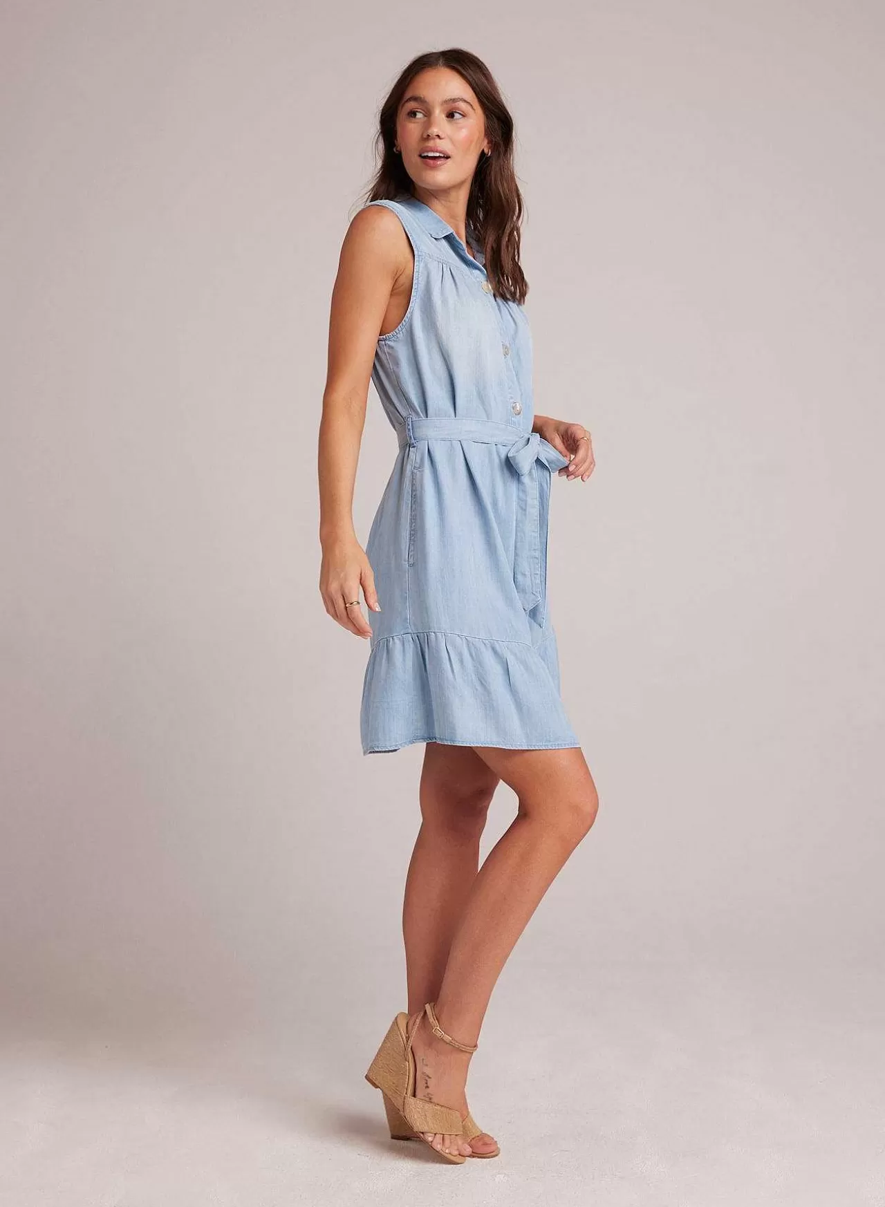 Overhemdjurk Met Plooien En Ruches - Caribbean Wash>Bella Dahl Outlet