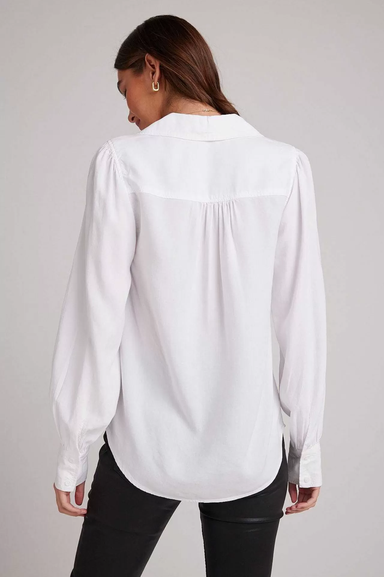 Pin-Geplooid Met Lange Mouwen, Button-Down - Wit>Bella Dahl Best Sale