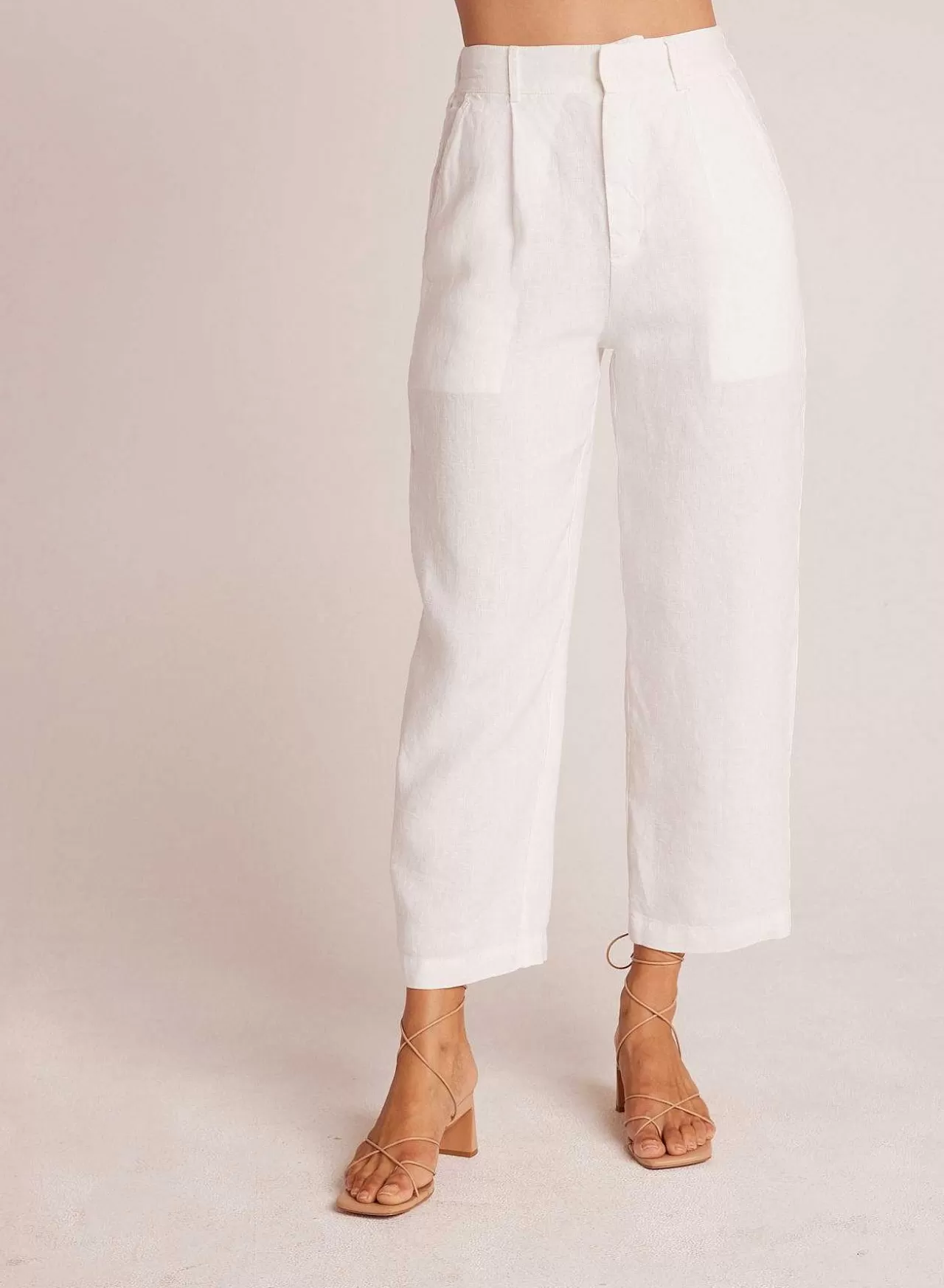 Relaxte Broek Met Plooien Aan De Voorkant - Wit>Bella Dahl Cheap