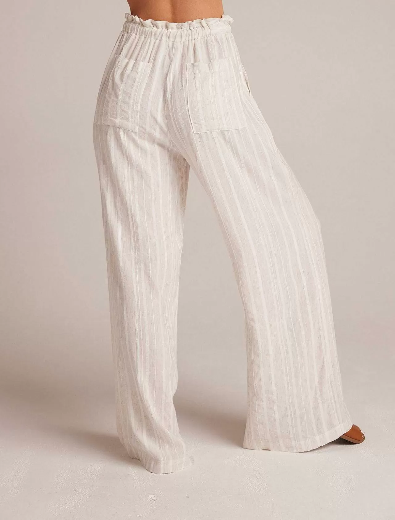 Ruche Taille Wijde Pijpen - Witte Zandstreep>Bella Dahl Hot