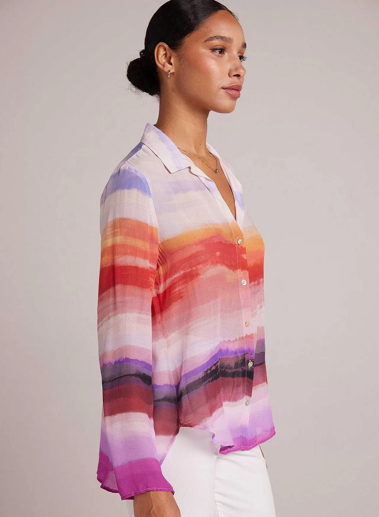 Schoon Overhemd - Canyon-Streepprint>Bella Dahl Shop