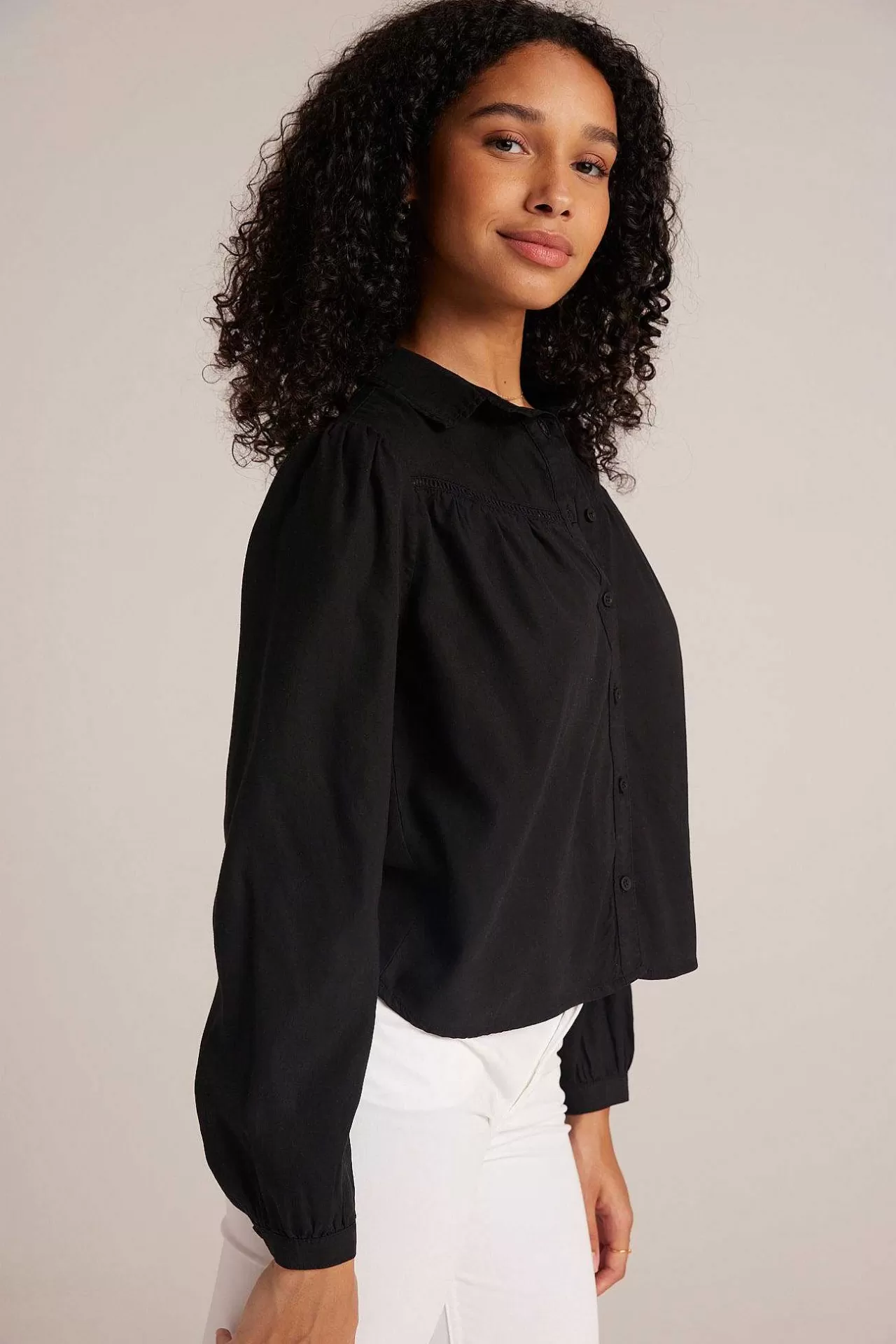 Shirt Met Lange Mouwen En Ladderversiering - Zwart>Bella Dahl Hot