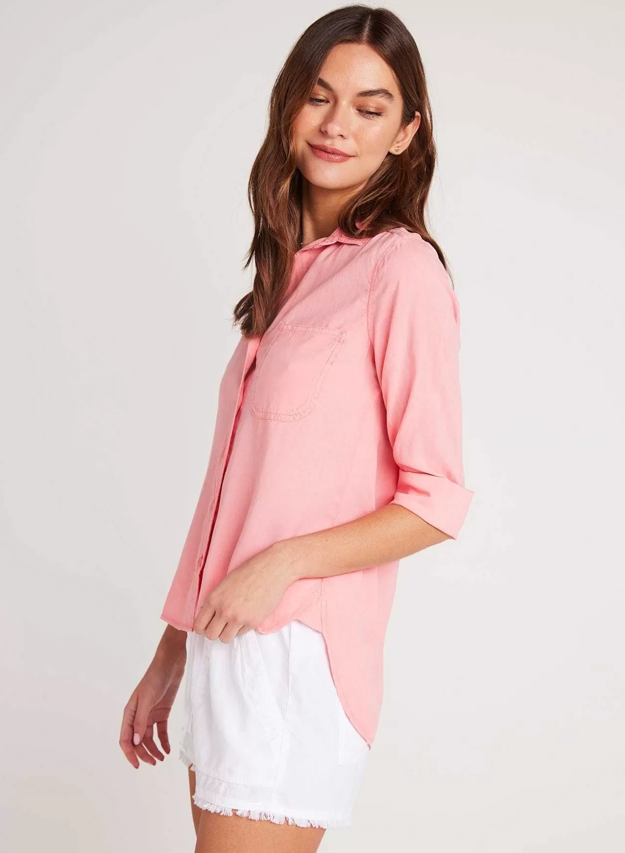 Shirt Staart Button Down - Bloesemroze>Bella Dahl New