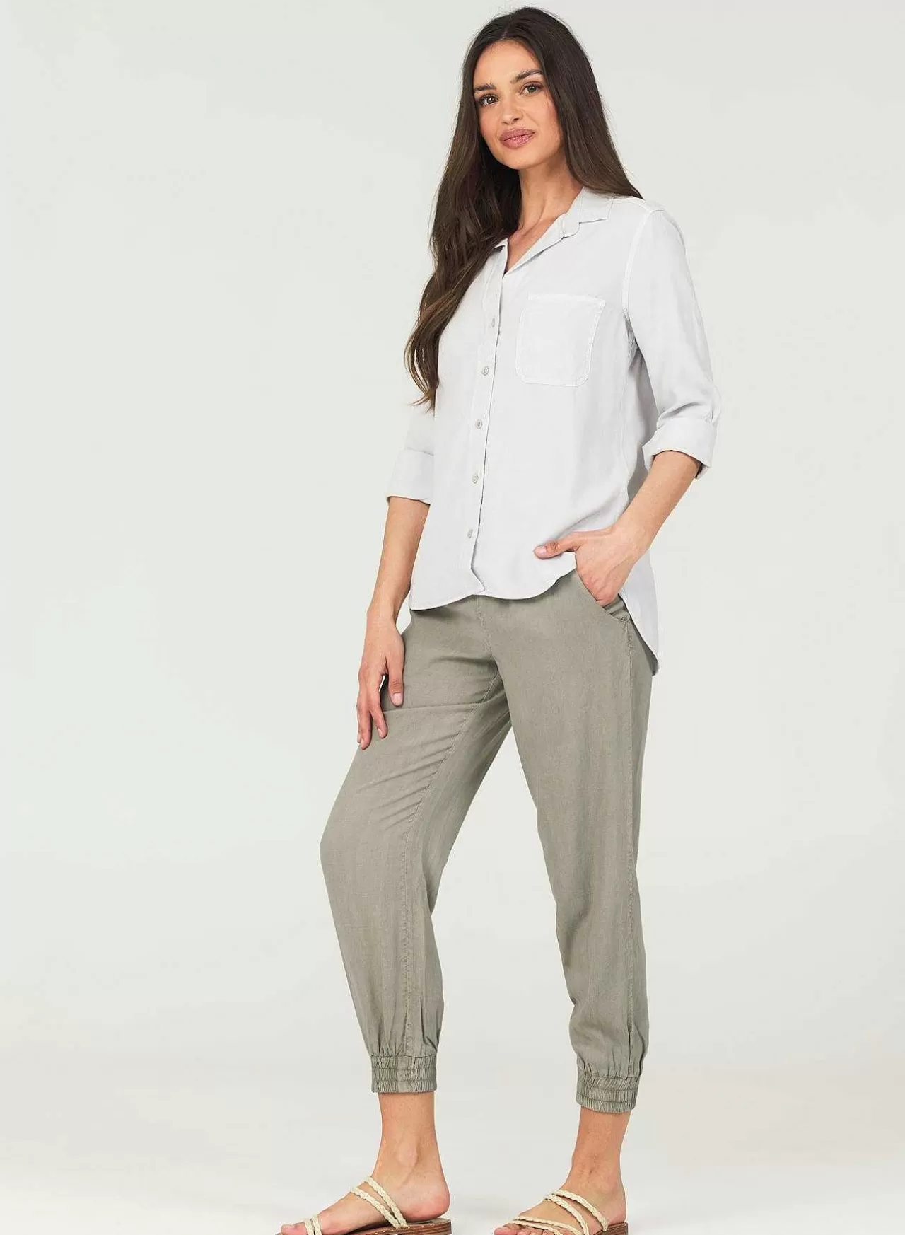 Shirt Staart Button Down - Mistige Lucht>Bella Dahl Fashion