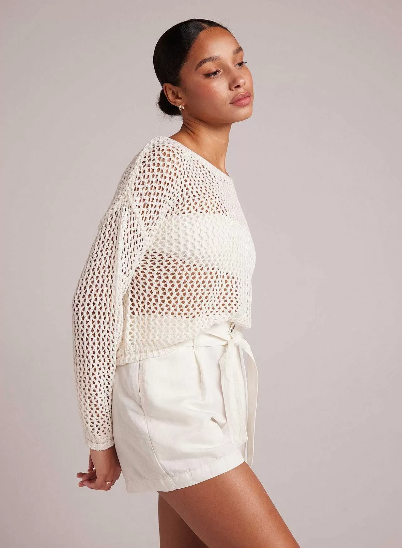 Slouchy Open Gebreide Trui - Gebroken Wit>Bella Dahl Discount