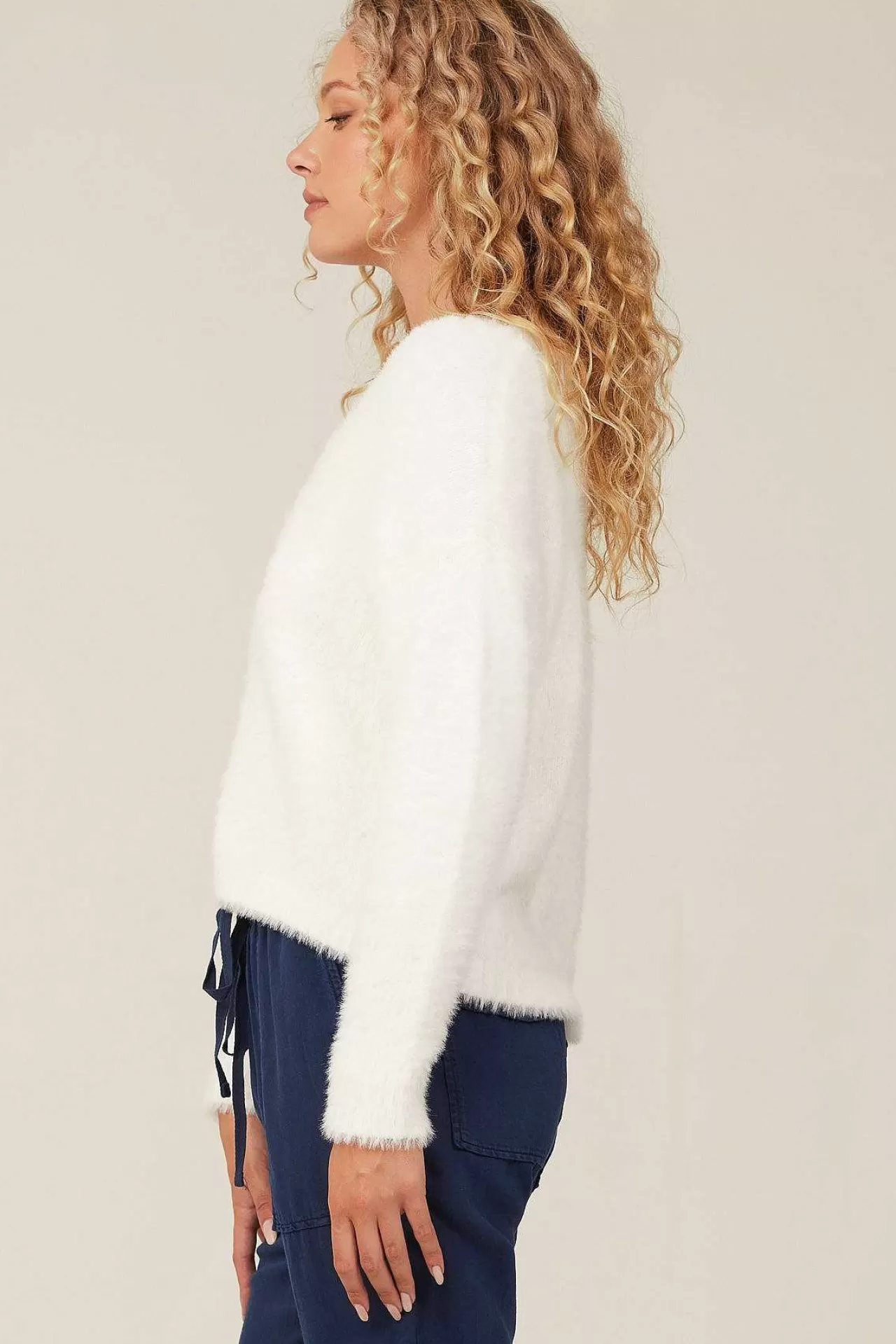 Slouchy Trui Met V-Hals - Winterwit>Bella Dahl Sale