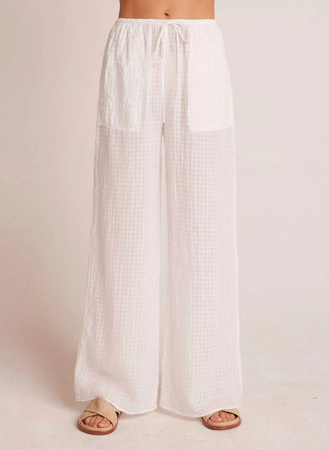 Strandbroek Met Wijde Pijpen En Zakken - Wit>Bella Dahl Flash Sale