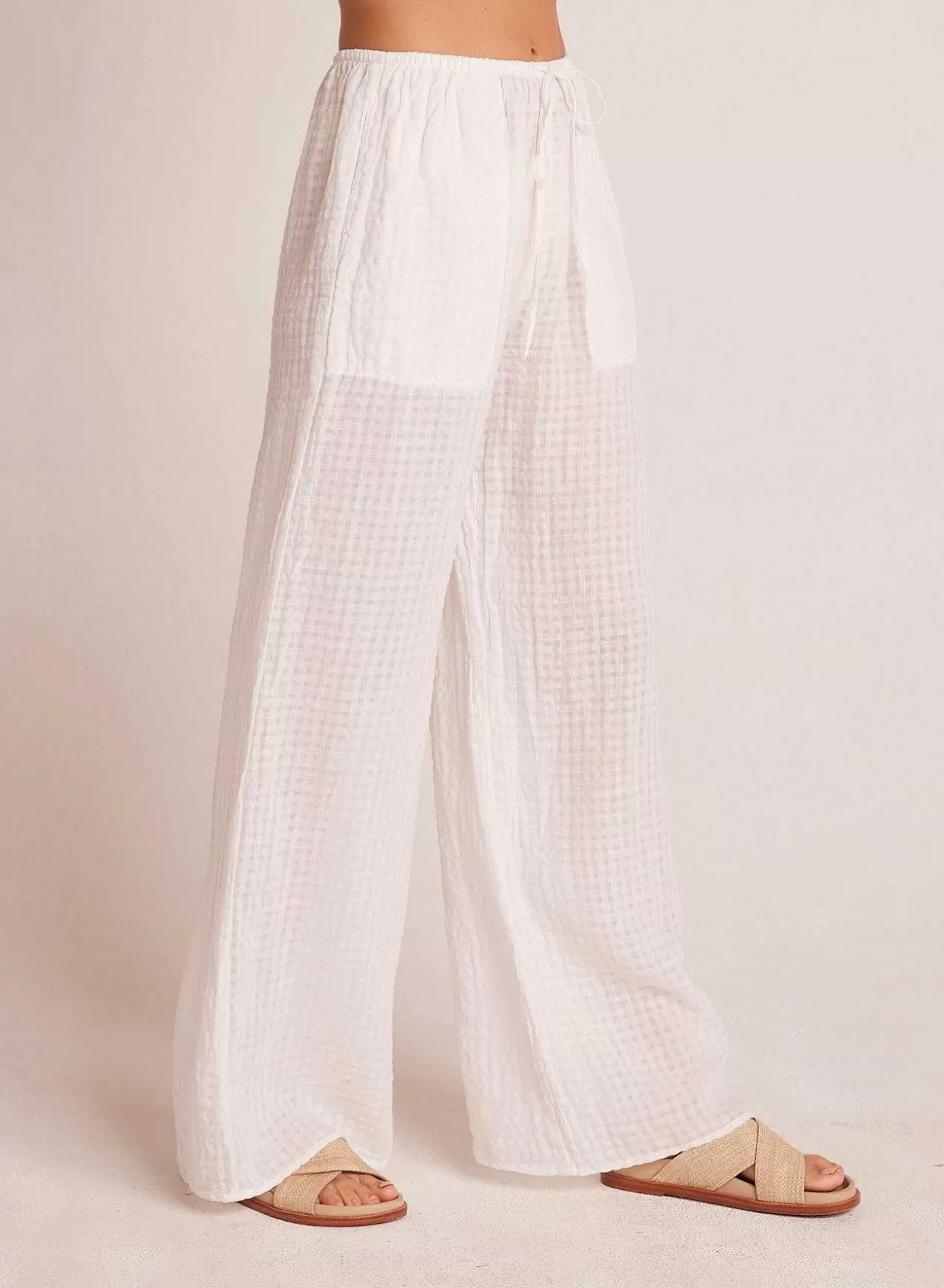 Strandbroek Met Wijde Pijpen En Zakken - Wit>Bella Dahl Flash Sale