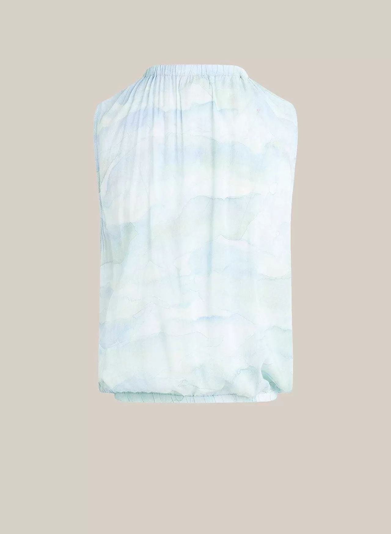 Tanktop Met Gesmokte Hals - Camo-Print Met Golven>Bella Dahl Cheap