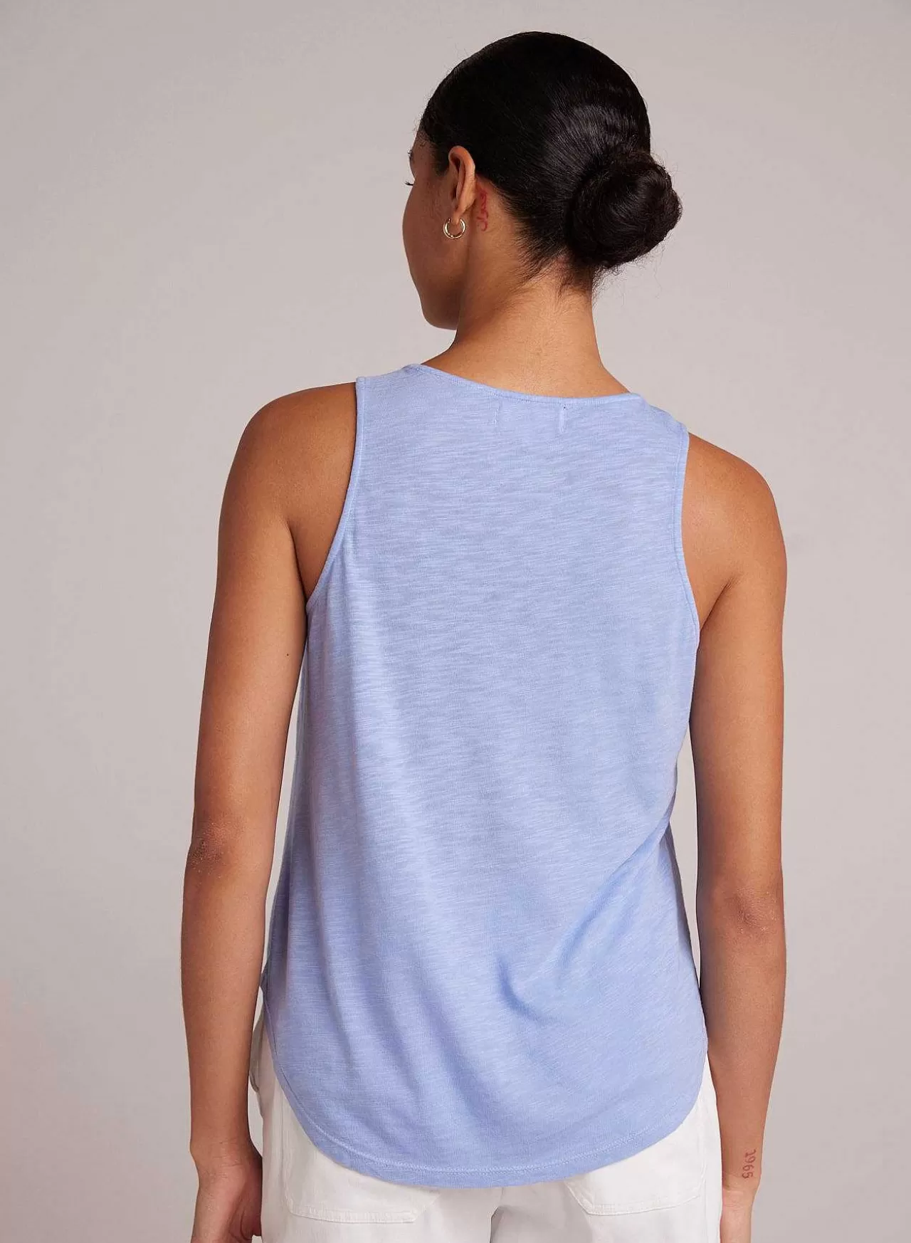 Tanktop Met Ronde Hals - Peri Blauw>Bella Dahl Shop