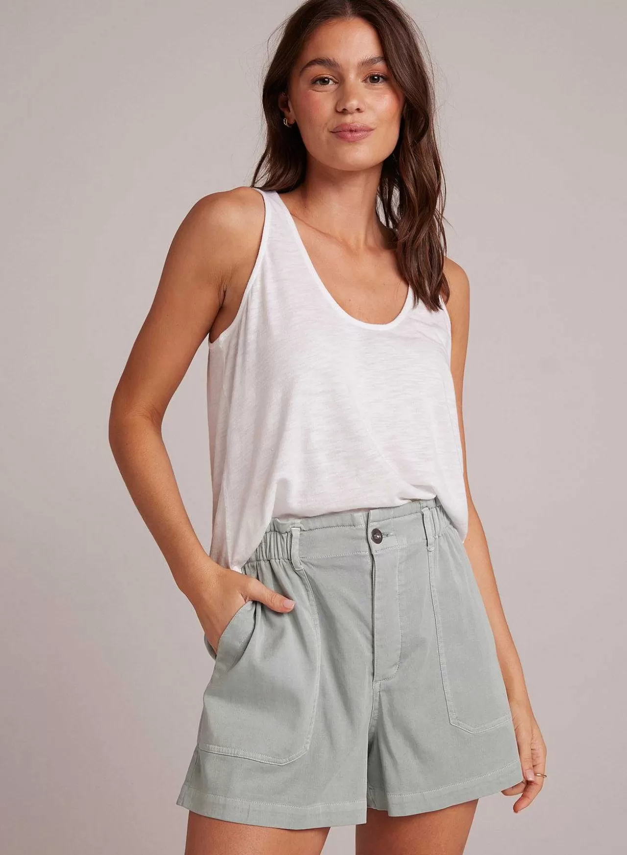 Tanktop Met Ronde Hals - Wit>Bella Dahl Fashion